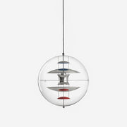 Pendant Lamp Floating Geometric Layers Clear Globe Futuristic Modern