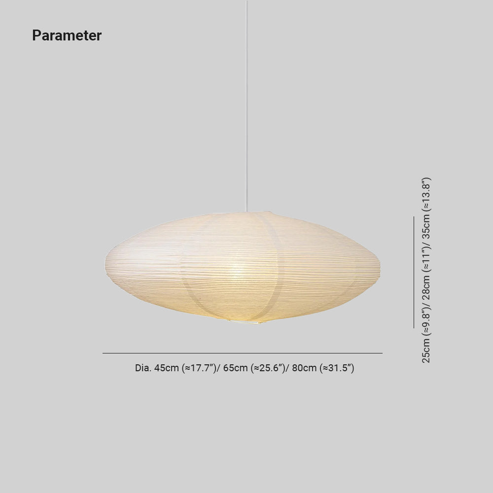 Orba Washi Paper 15A Pendant Light-Neutral Decor