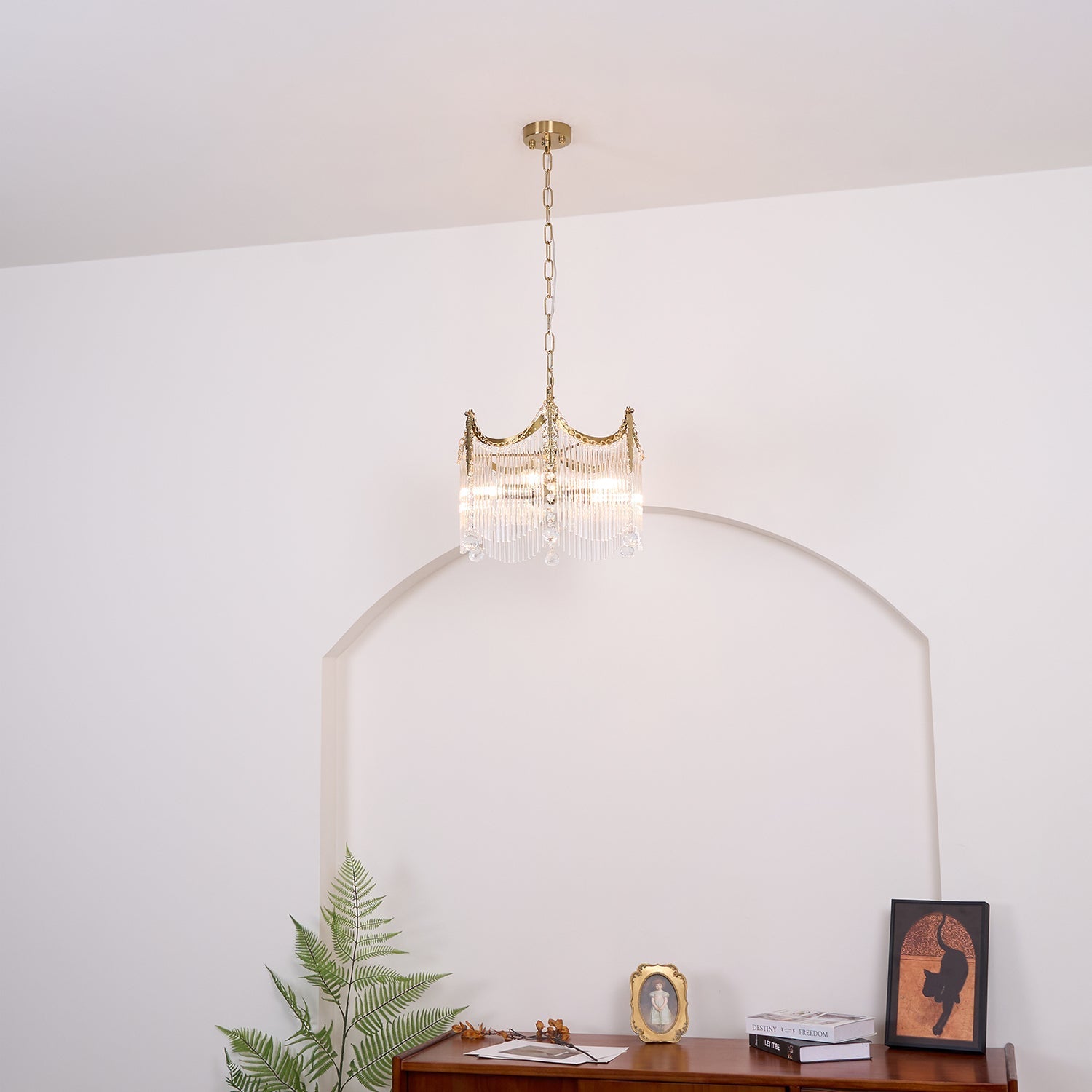 Roam Chandelier Dangling Pieces-Neutral Decor