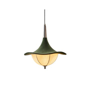 Vadar Pendant Light in green, front view.