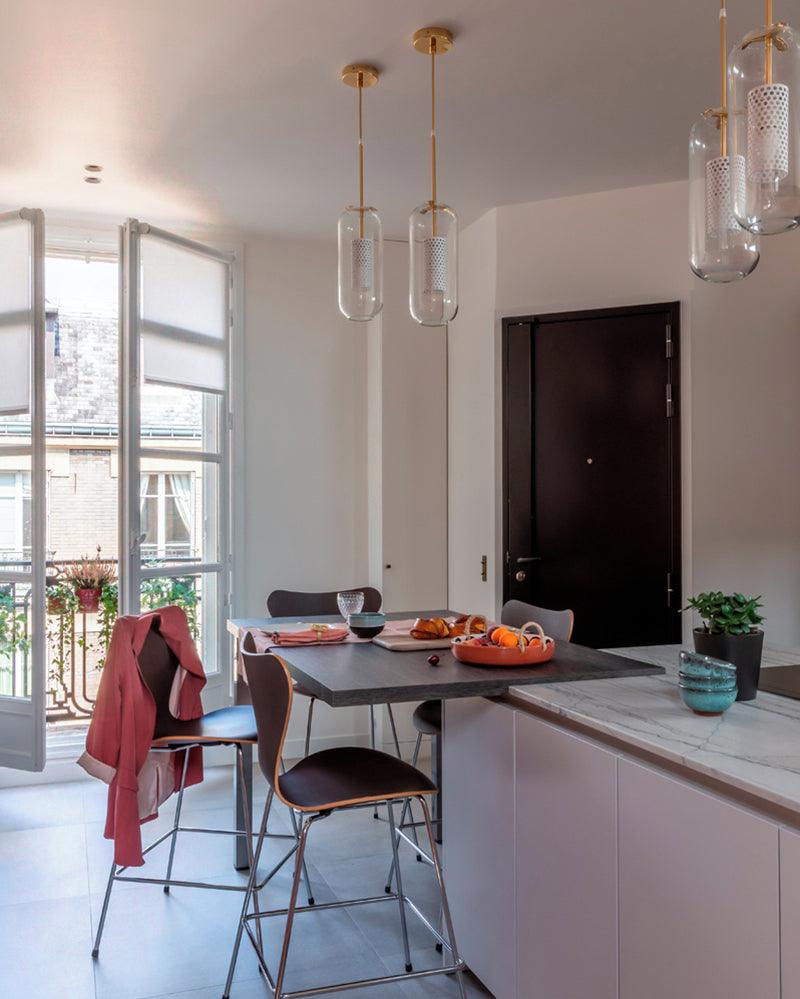 Sypharil Minimalist Glass Pendant Light-Neutral Decor