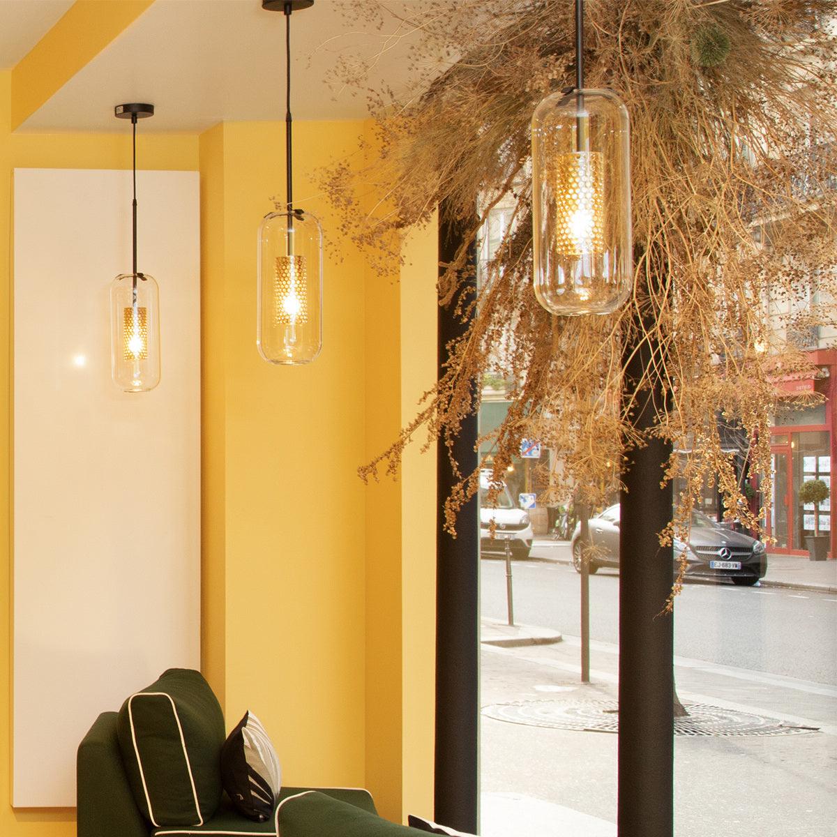 Sypharil Minimalist Glass Pendant Light-Neutral Decor
