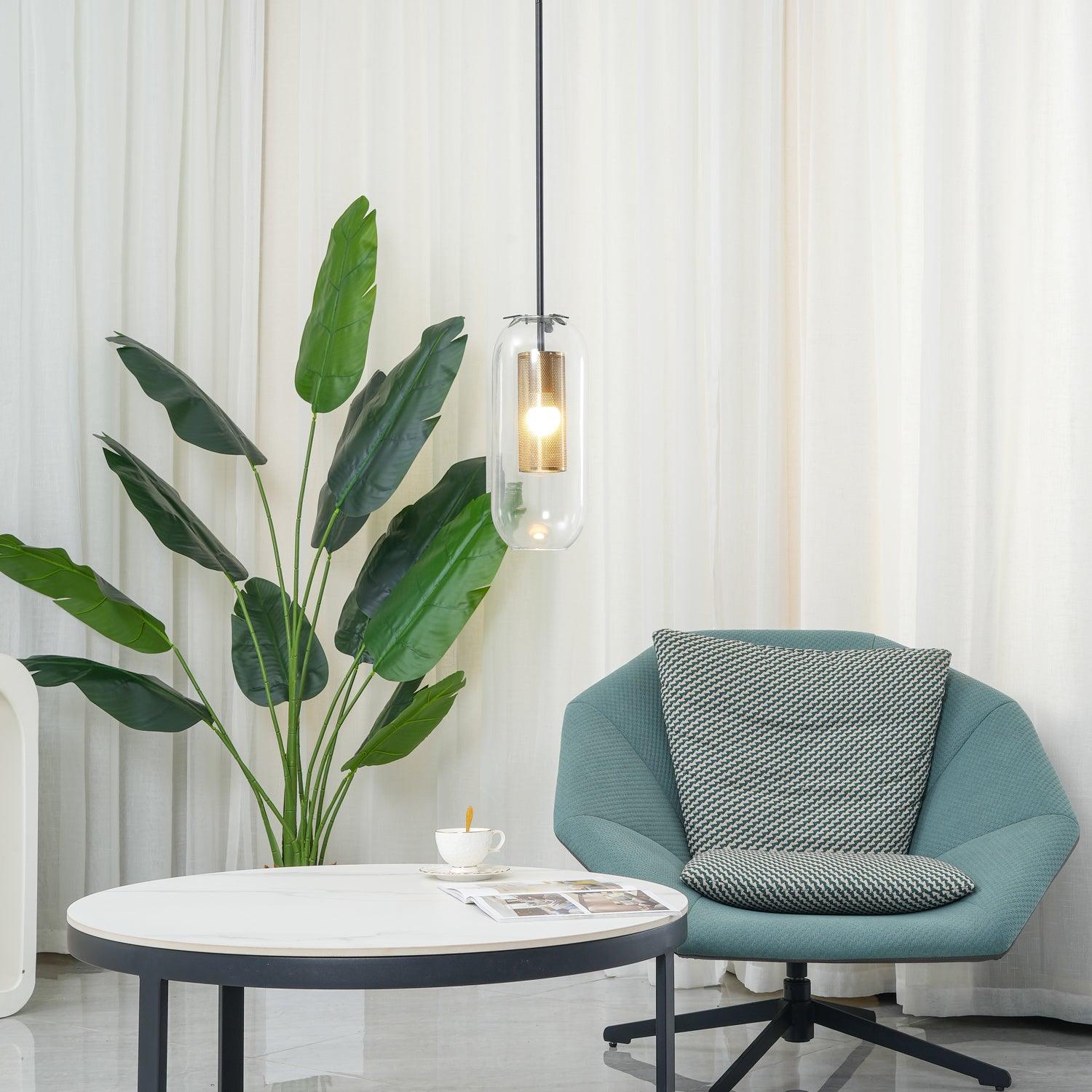 Sypharil Minimalist Glass Pendant Light-Neutral Decor