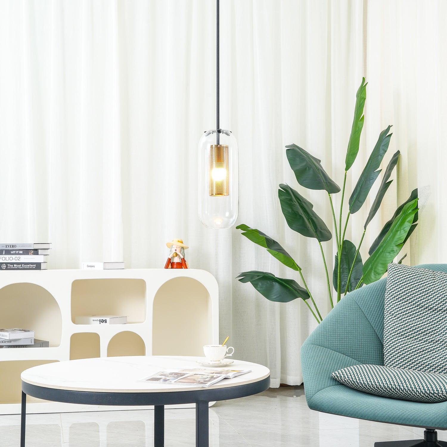 Sypharil Minimalist Glass Pendant Light-Neutral Decor
