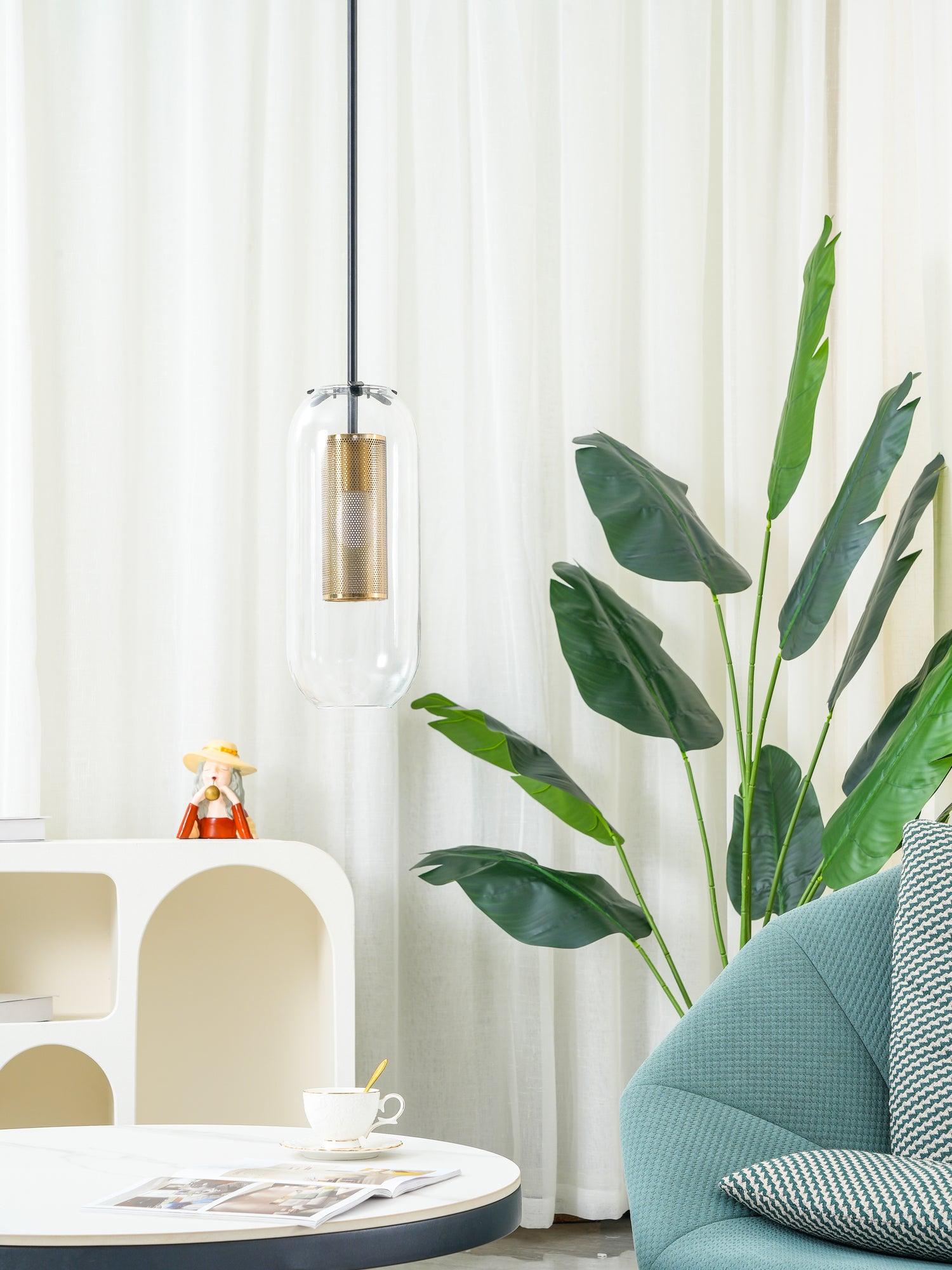 Sypharil Minimalist Glass Pendant Light-Neutral Decor