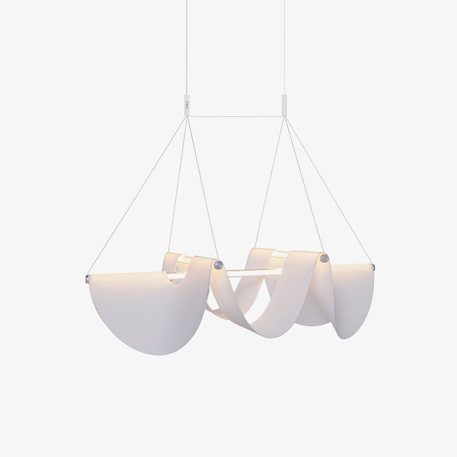 Dluxen Postmodern Luxury Ribbon Pendant Lamp-Neutral Decor