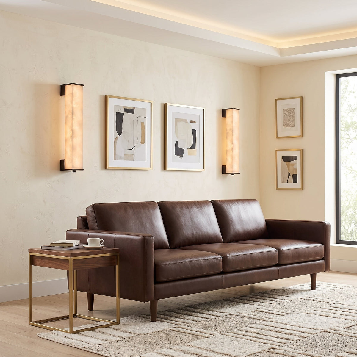 Norleigh Alabaster Wall Sconce