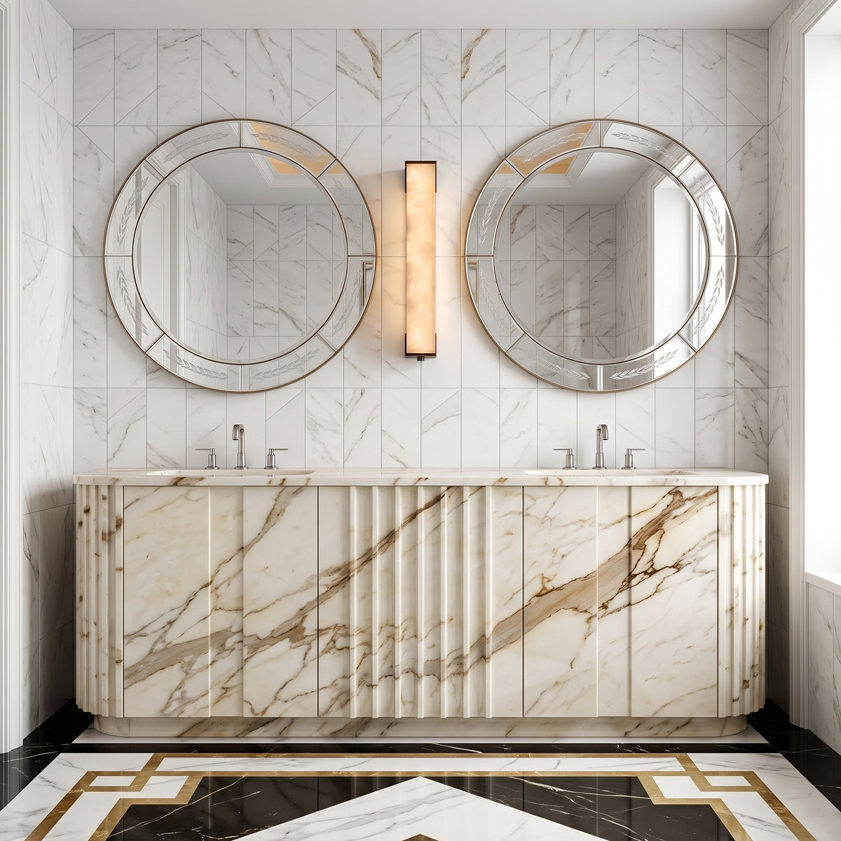 Norleigh Alabaster Wall Sconce