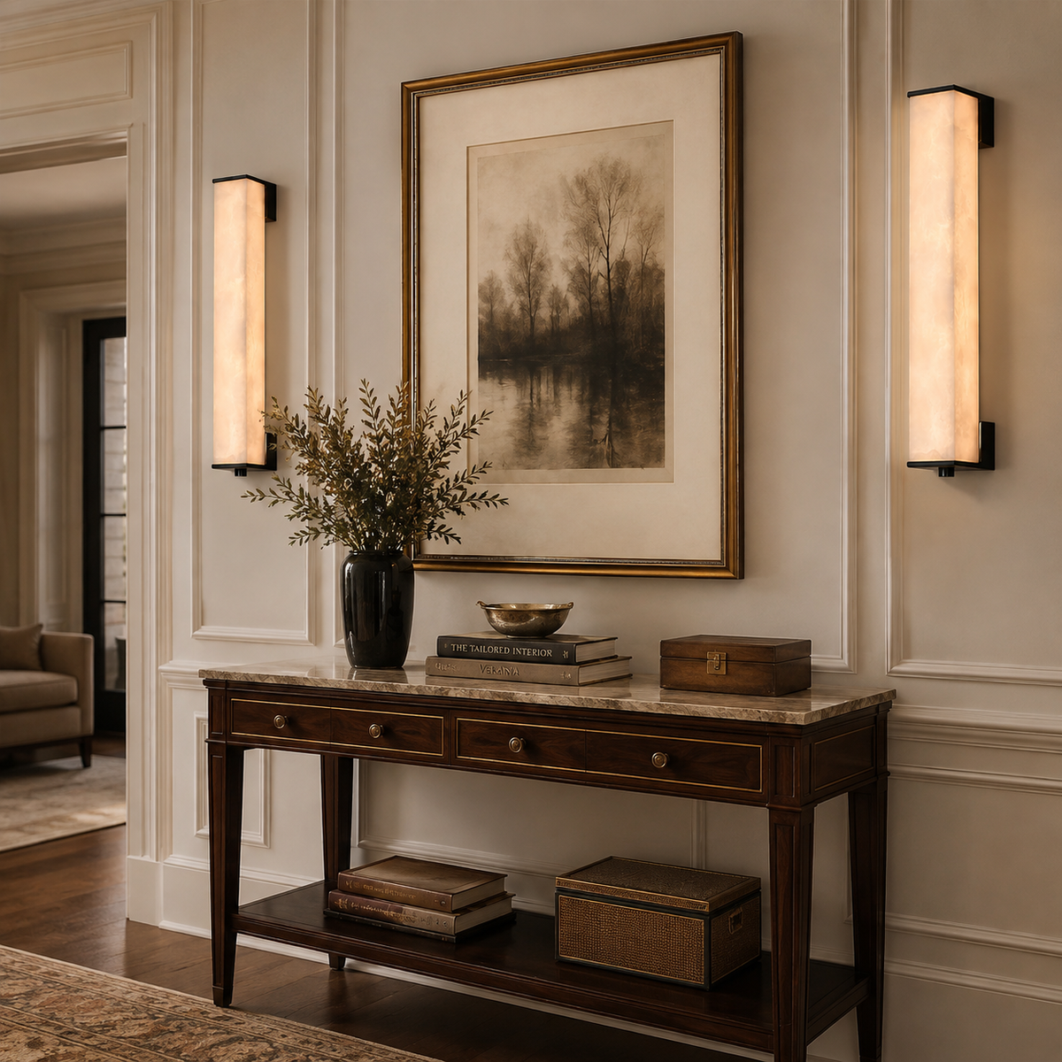 Norleigh Alabaster Wall Sconce