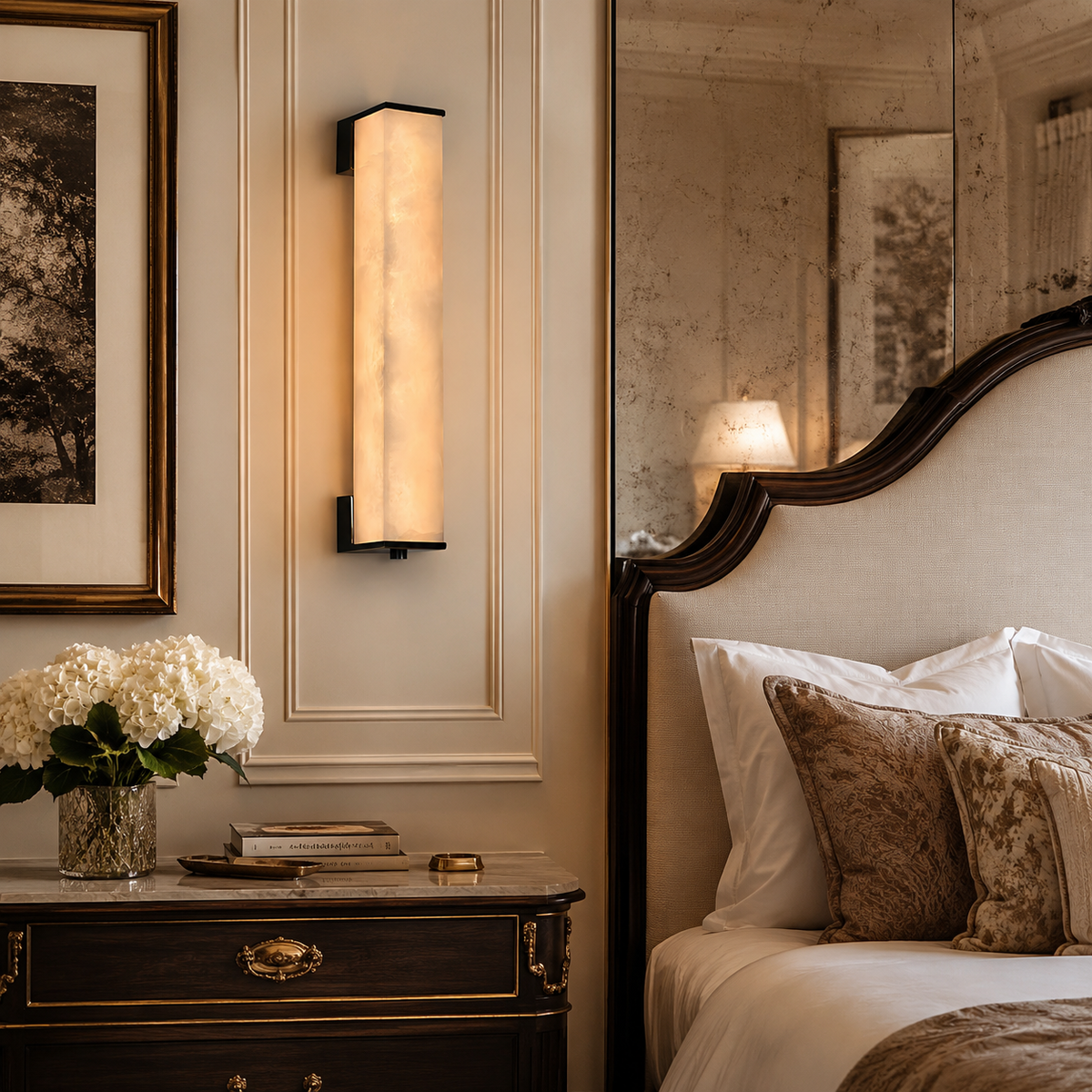 Norleigh Alabaster Wall Sconce