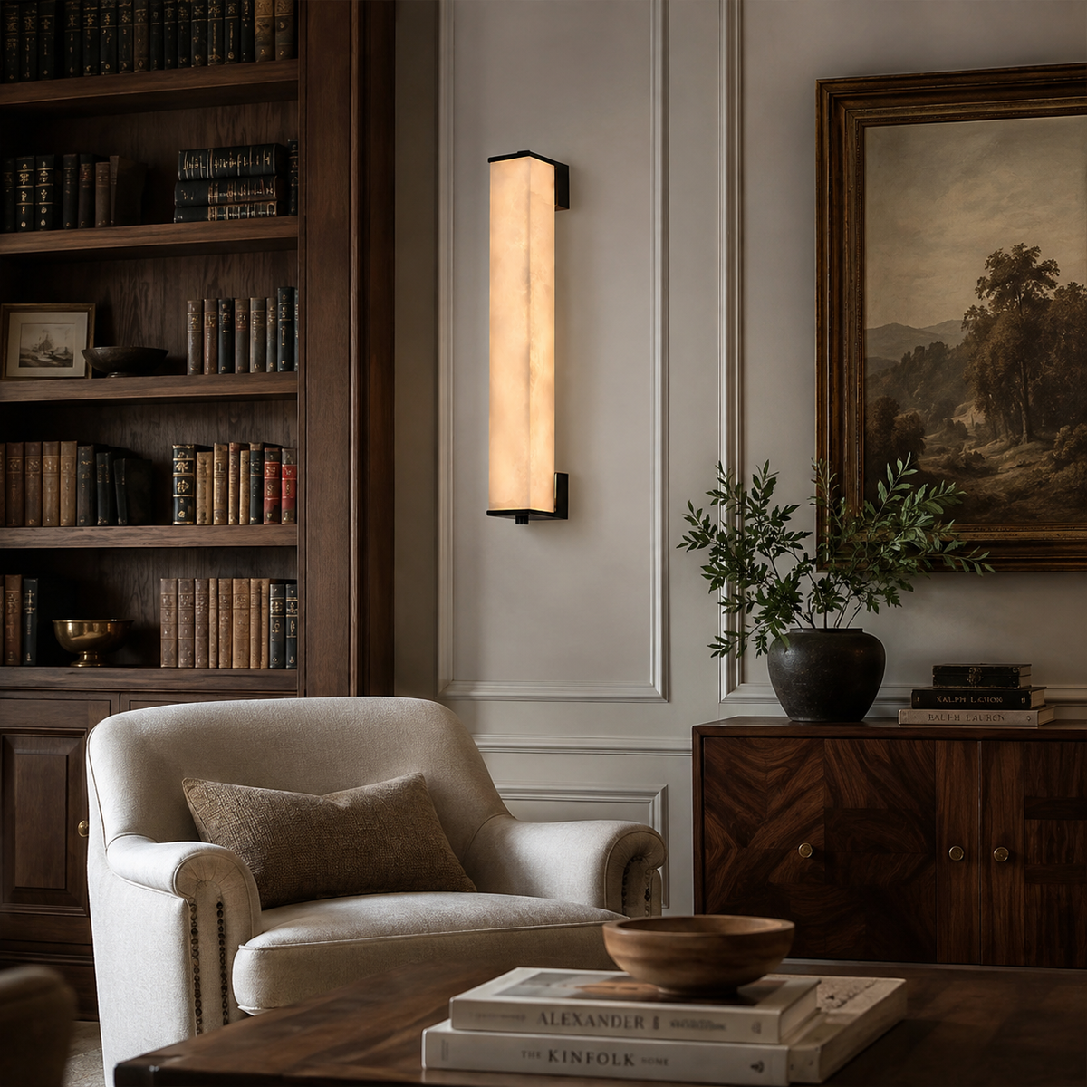 Norleigh Alabaster Wall Sconce