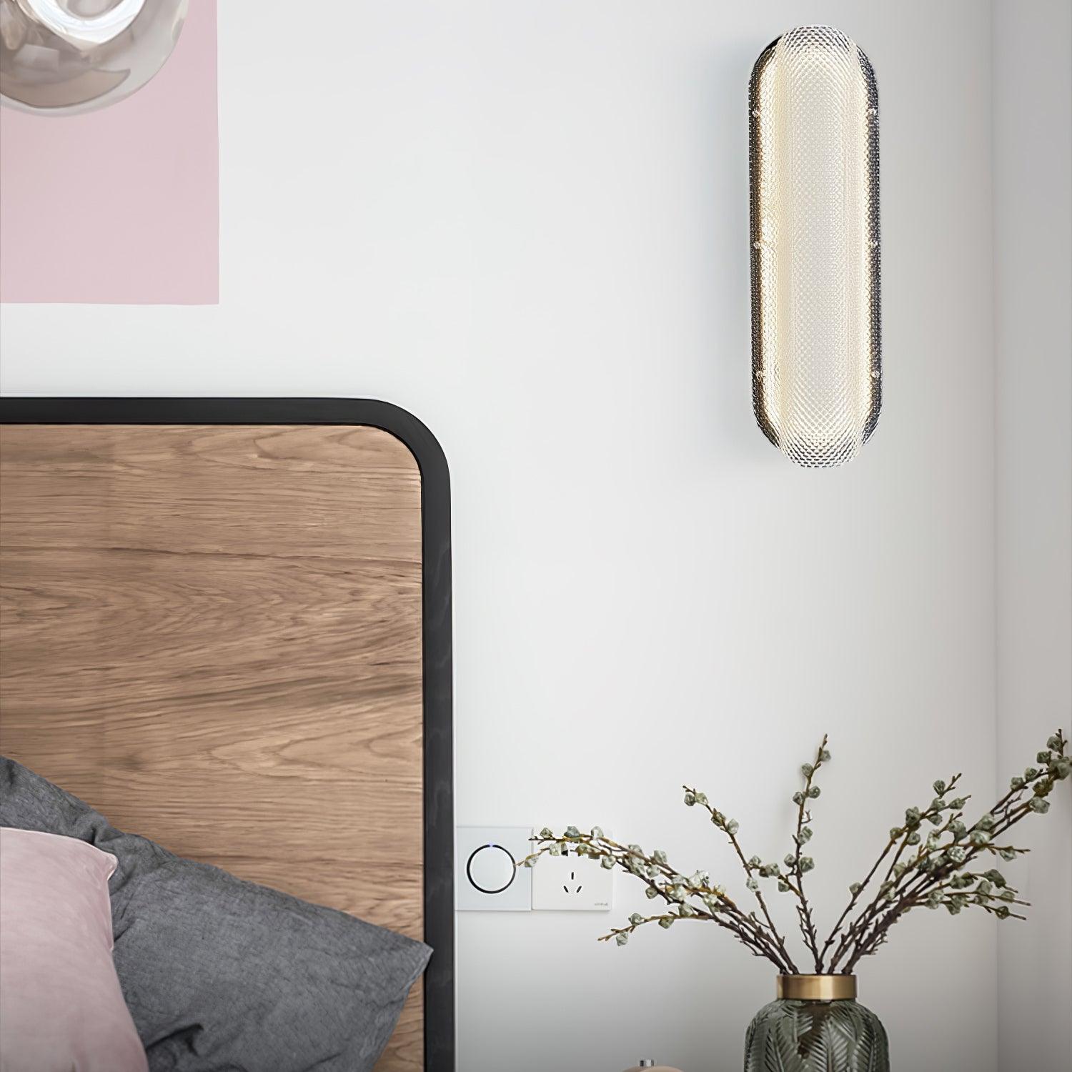 Virixy Glass Industrial Wall Lamp-Neutral Decor