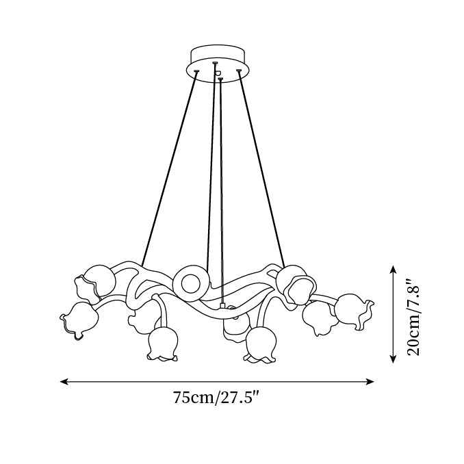 Alva Flowers Chandelier