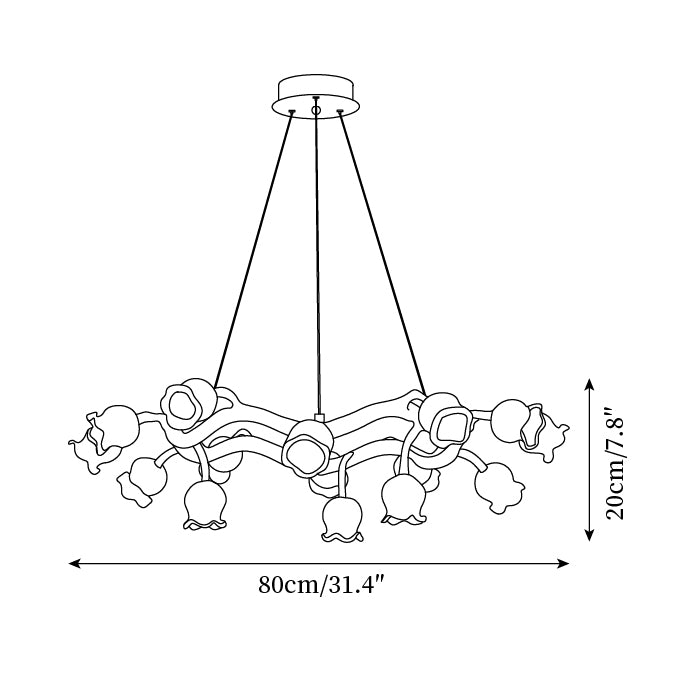 Alva Flowers Chandelier