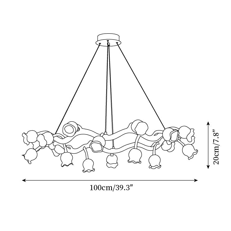 Alva Flowers Chandelier