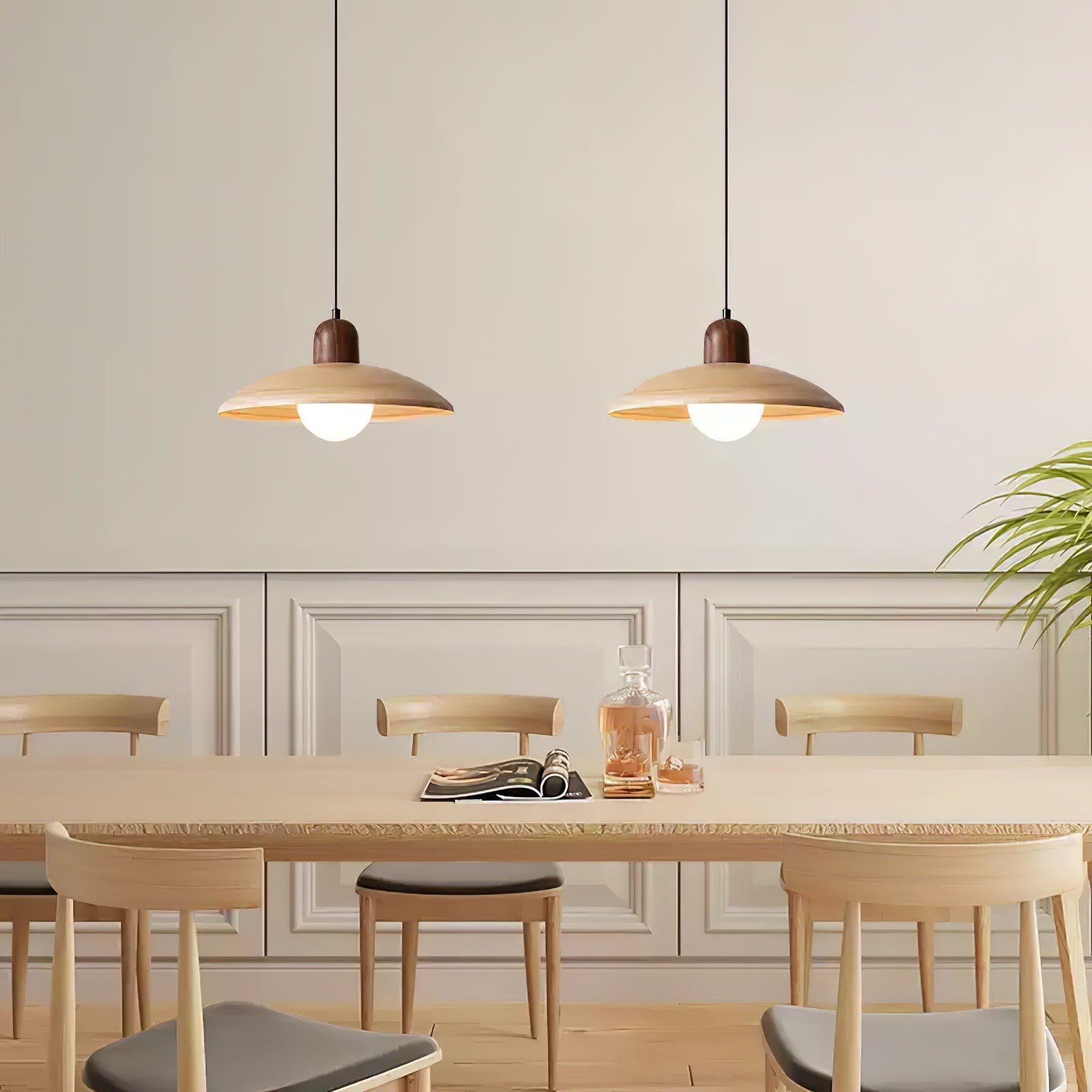 Virel PE Retro Pendant Light-Neutral Decor