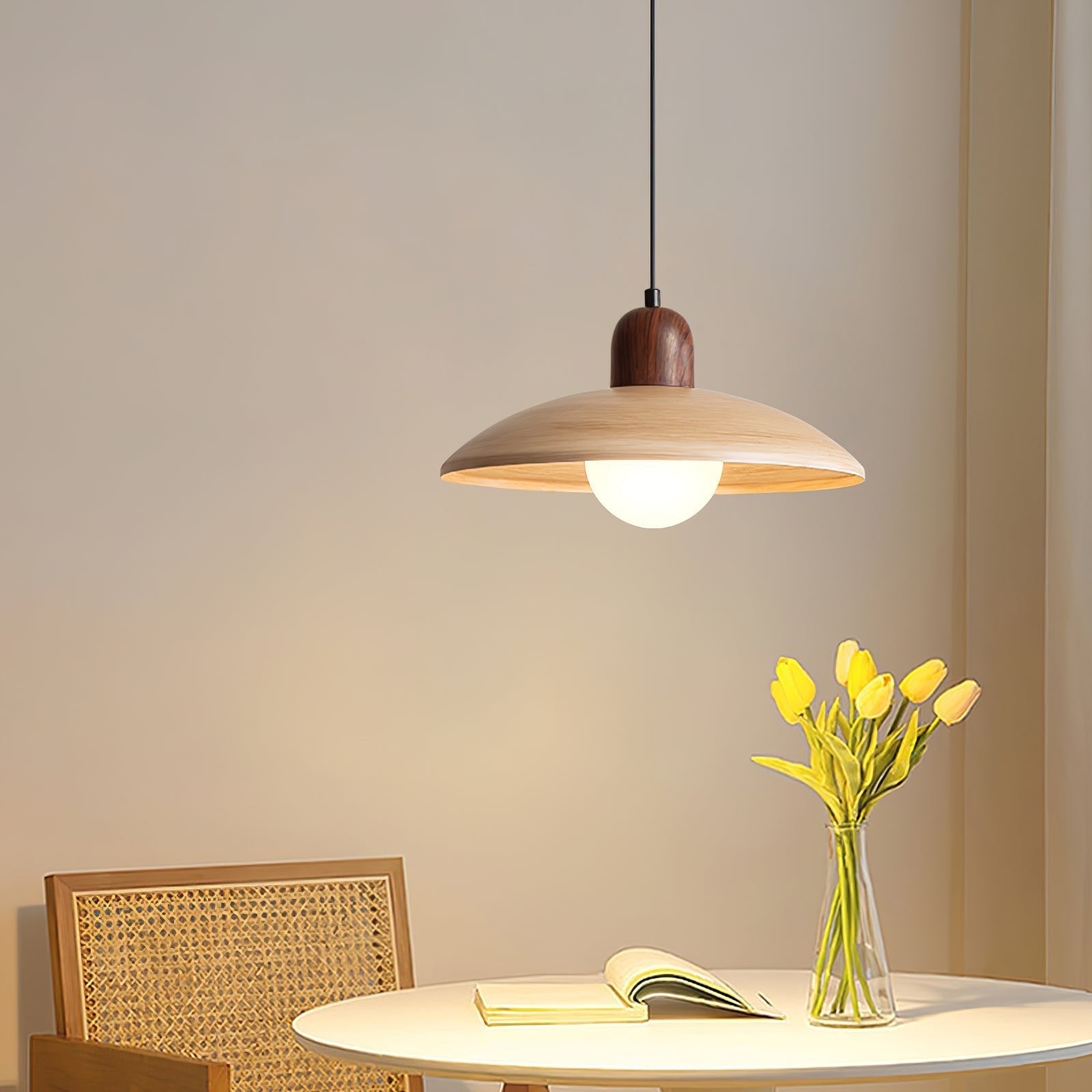 Virel PE Retro Pendant Light-Neutral Decor
