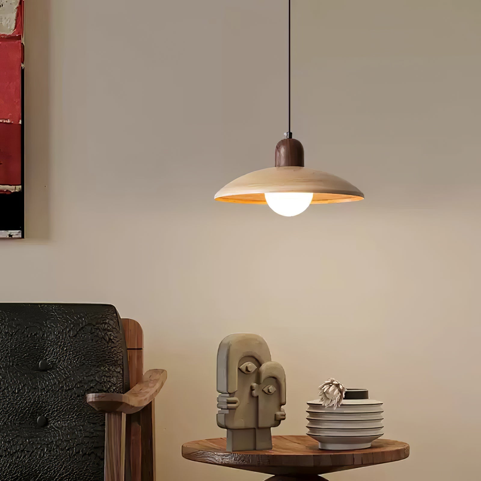 Virel PE Retro Pendant Light-Neutral Decor