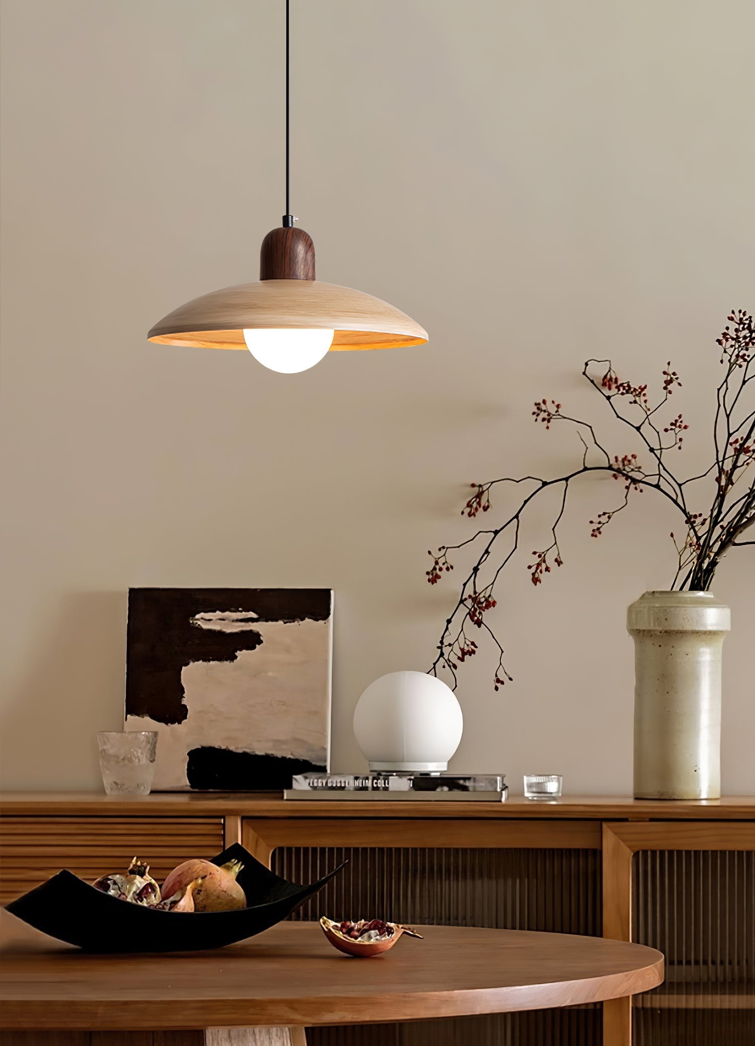 Virel PE Retro Pendant Light-Neutral Decor