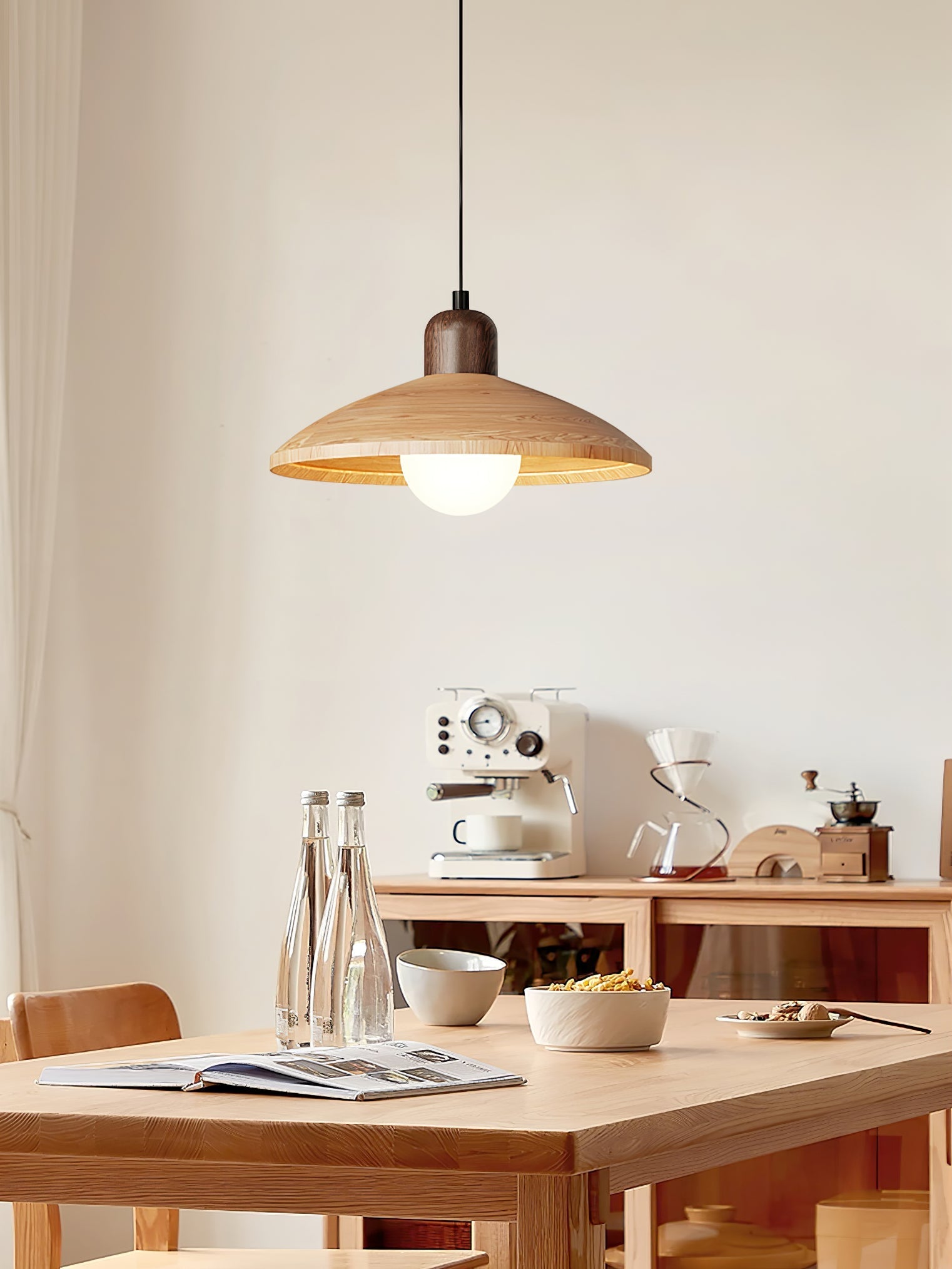 Virel PE Retro Pendant Light-Neutral Decor