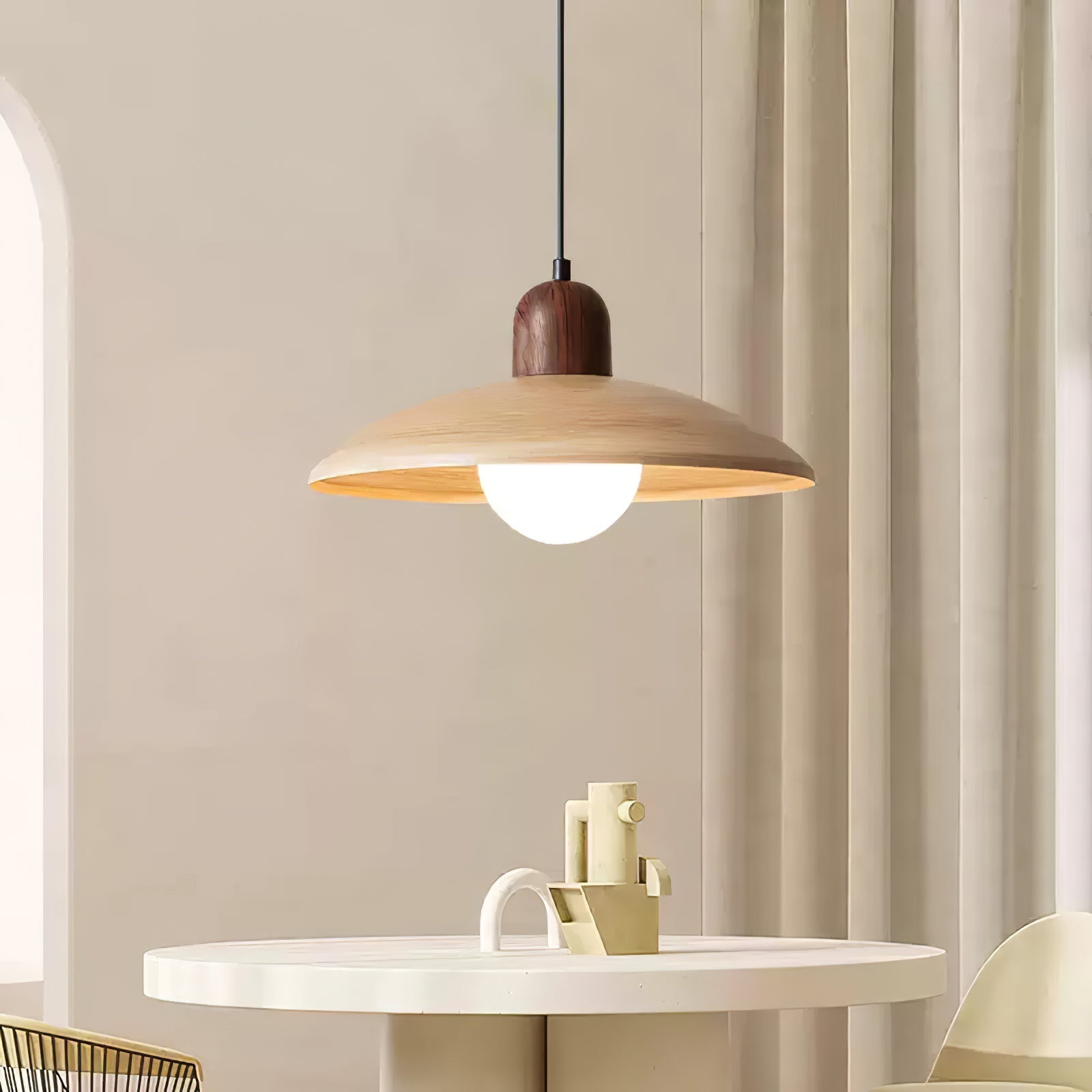 Virel PE Retro Pendant Light-Neutral Decor