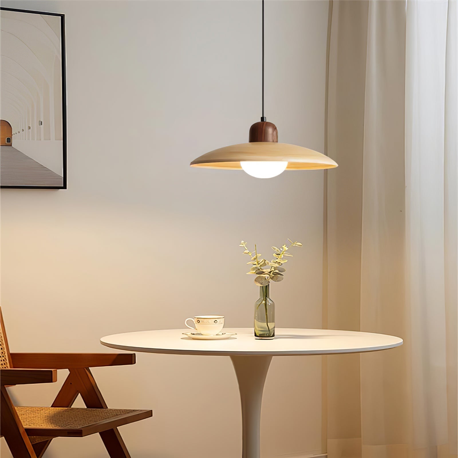 Virel PE Retro Pendant Light-Neutral Decor