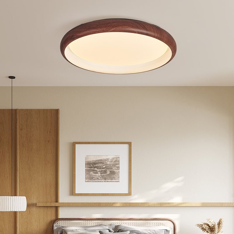 Zesolis Modern Minimalist Walnut Ceiling Light-Neutral Decor
