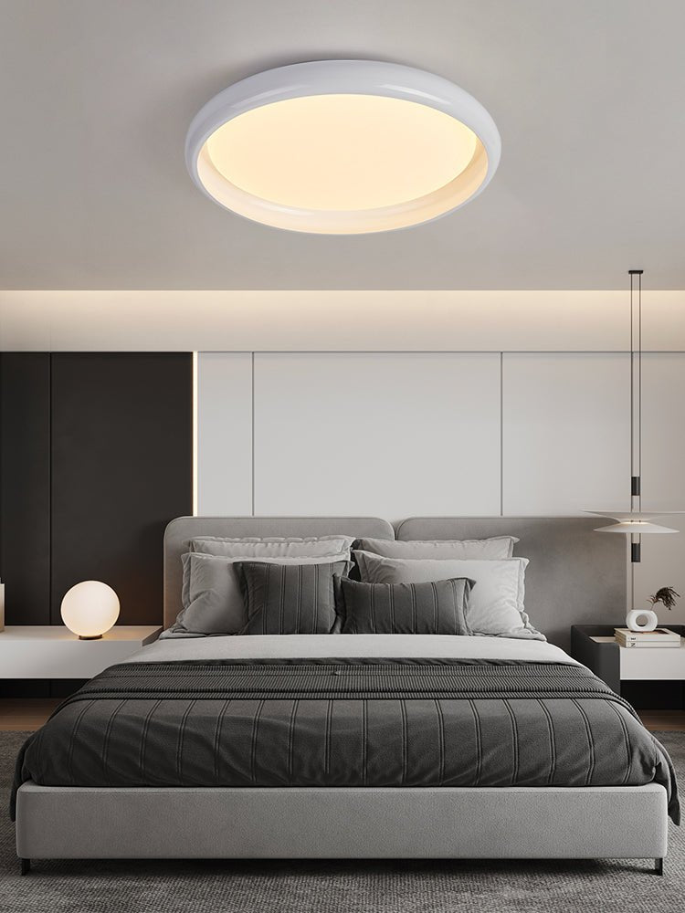 Zesolis Modern Minimalist Walnut Ceiling Light-Neutral Decor