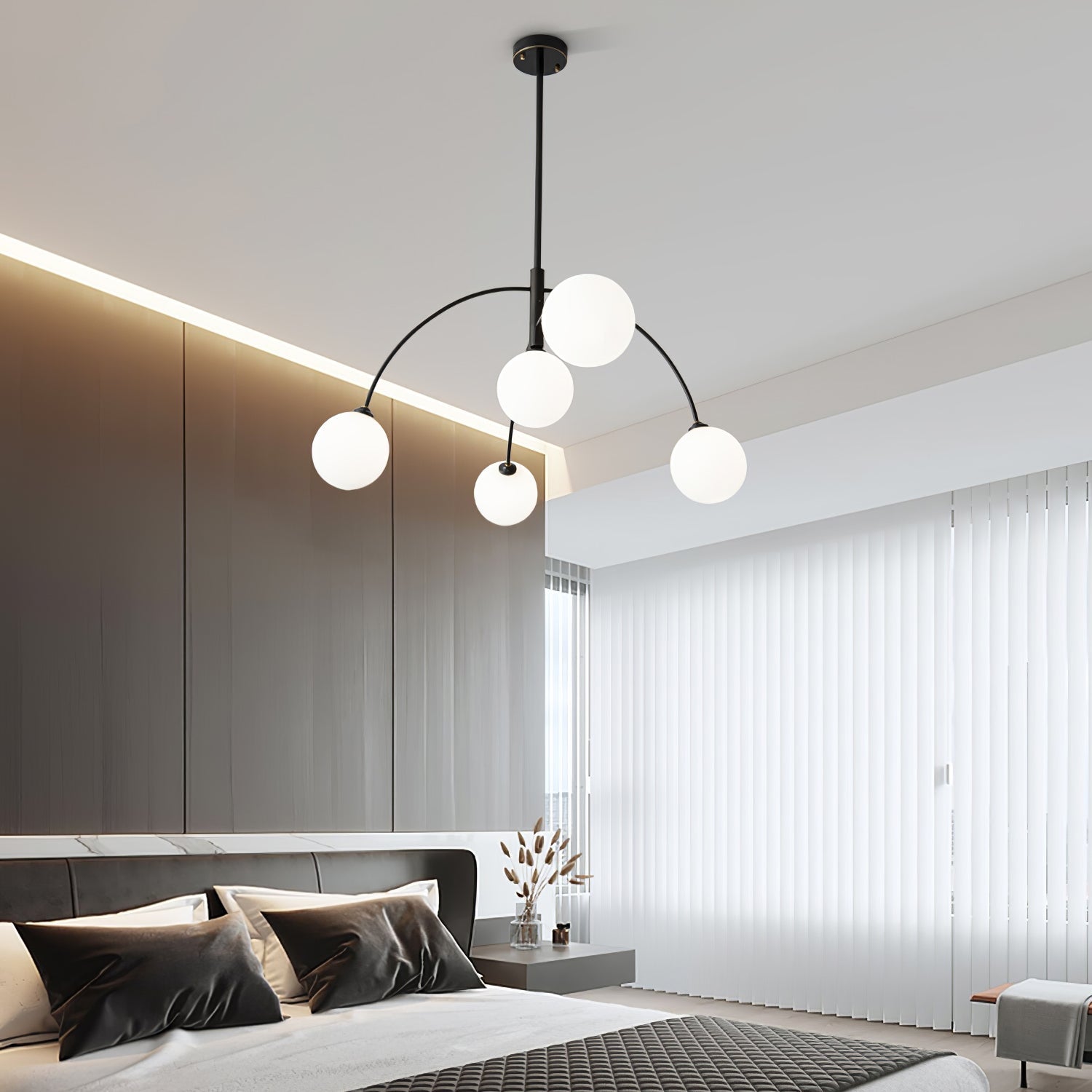 Lustra Chandelier Valentina Arc Brass Elegant-Neutral Decor