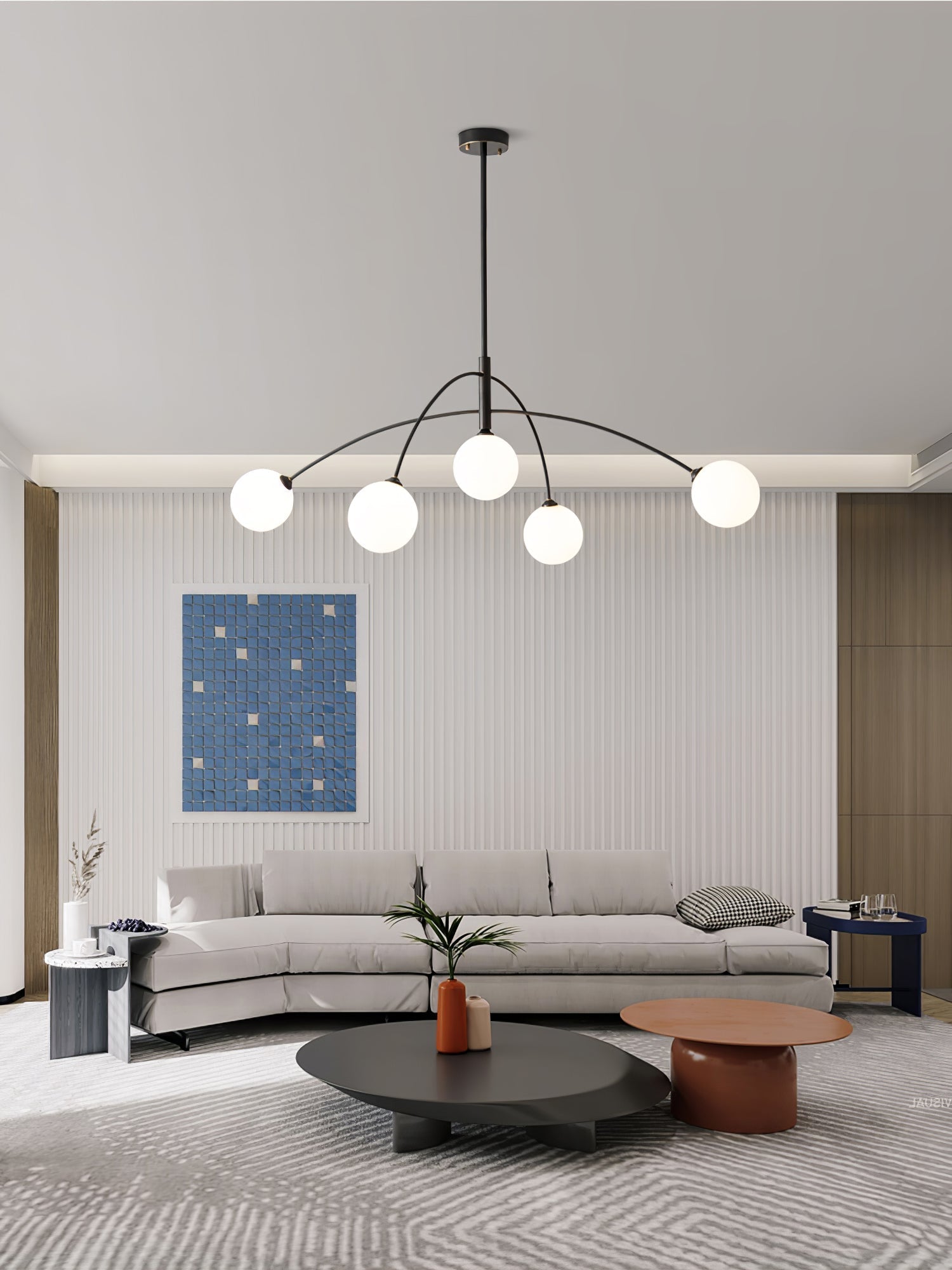 Lustra Chandelier Valentina Arc Brass Elegant-Neutral Decor
