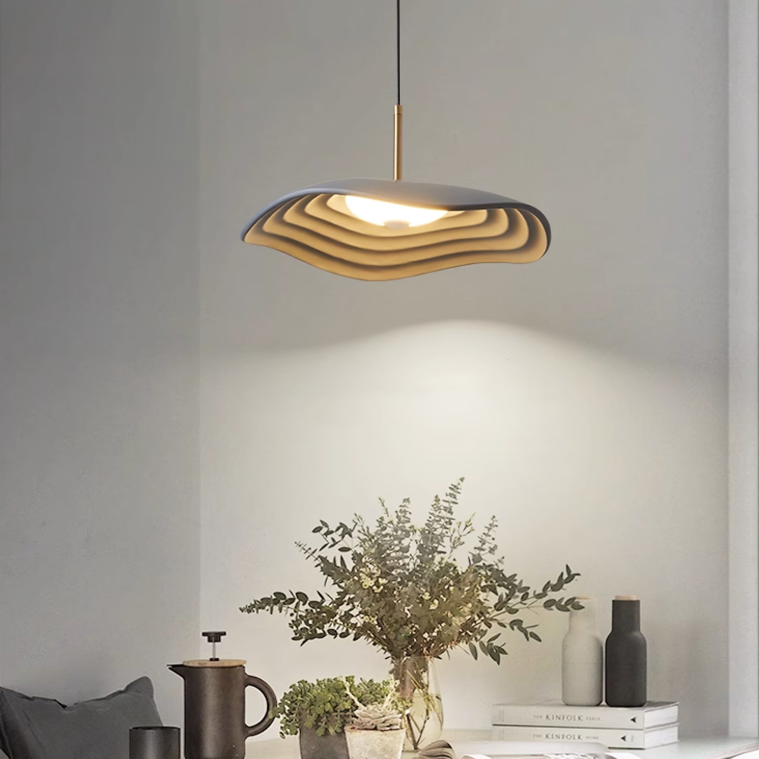 Zynthra Resin Artistic Pendant Lamp-Neutral Decor