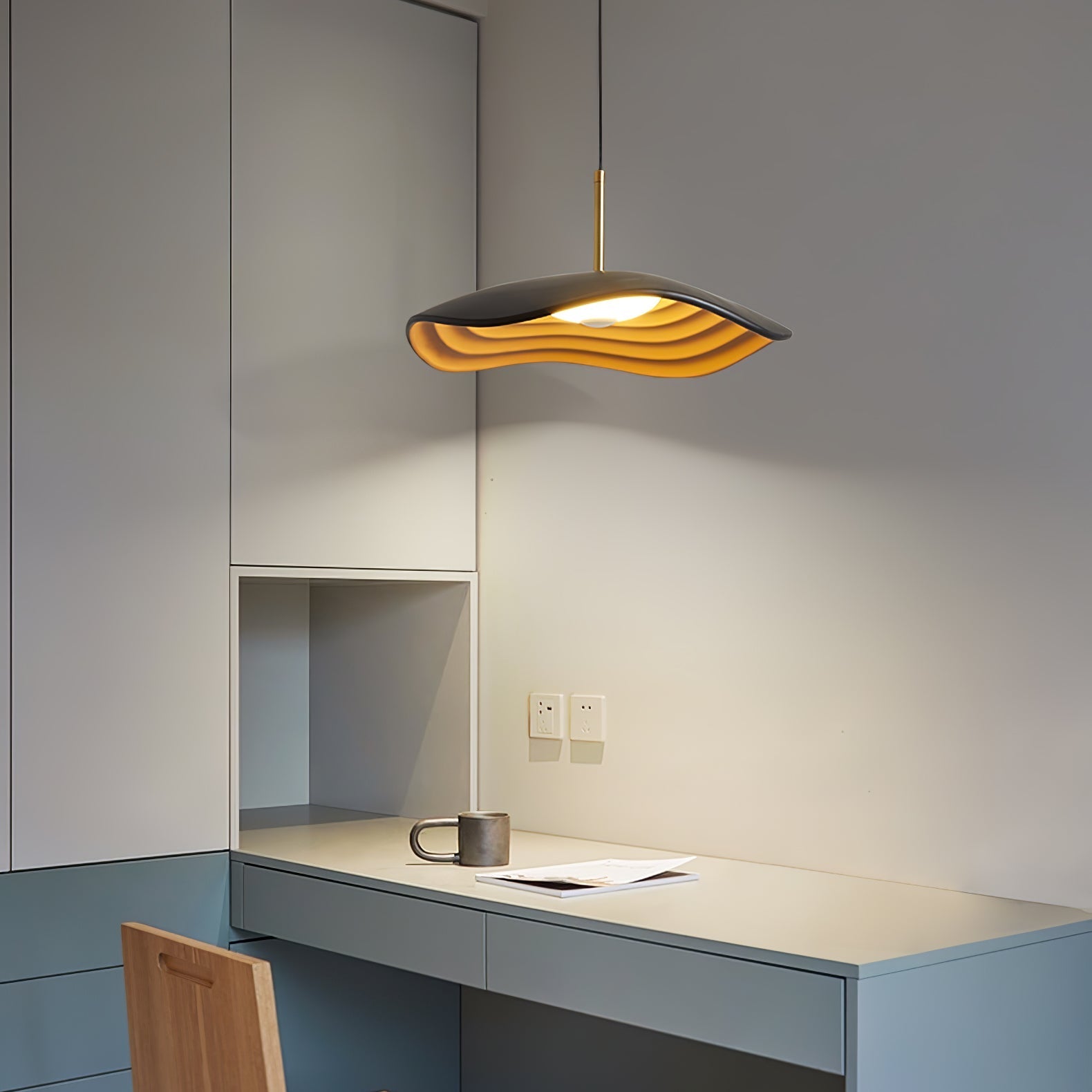 Zynthra Resin Artistic Pendant Lamp-Neutral Decor