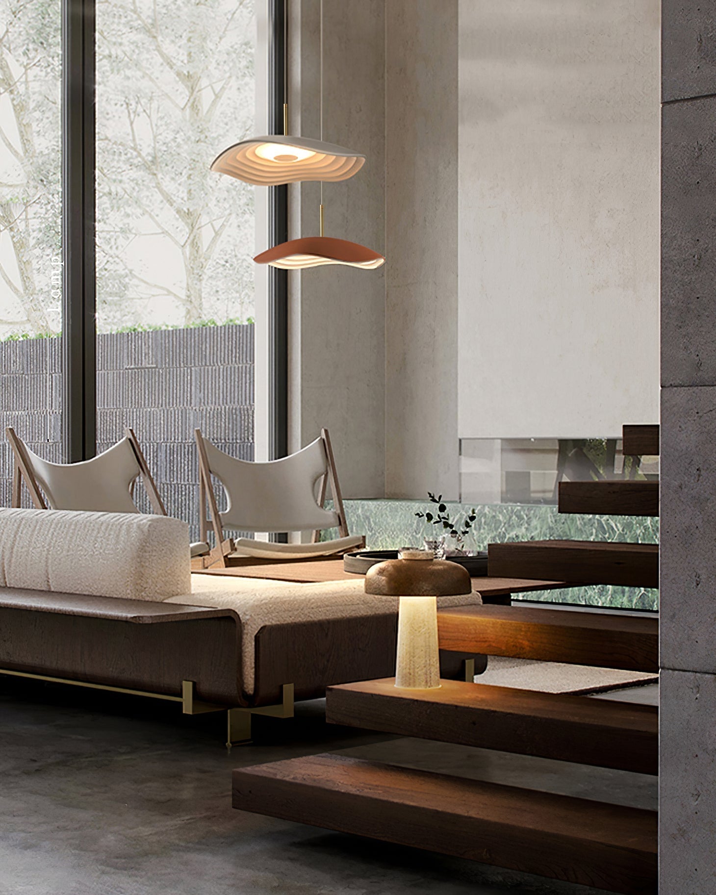 Zynthra Resin Artistic Pendant Lamp-Neutral Decor
