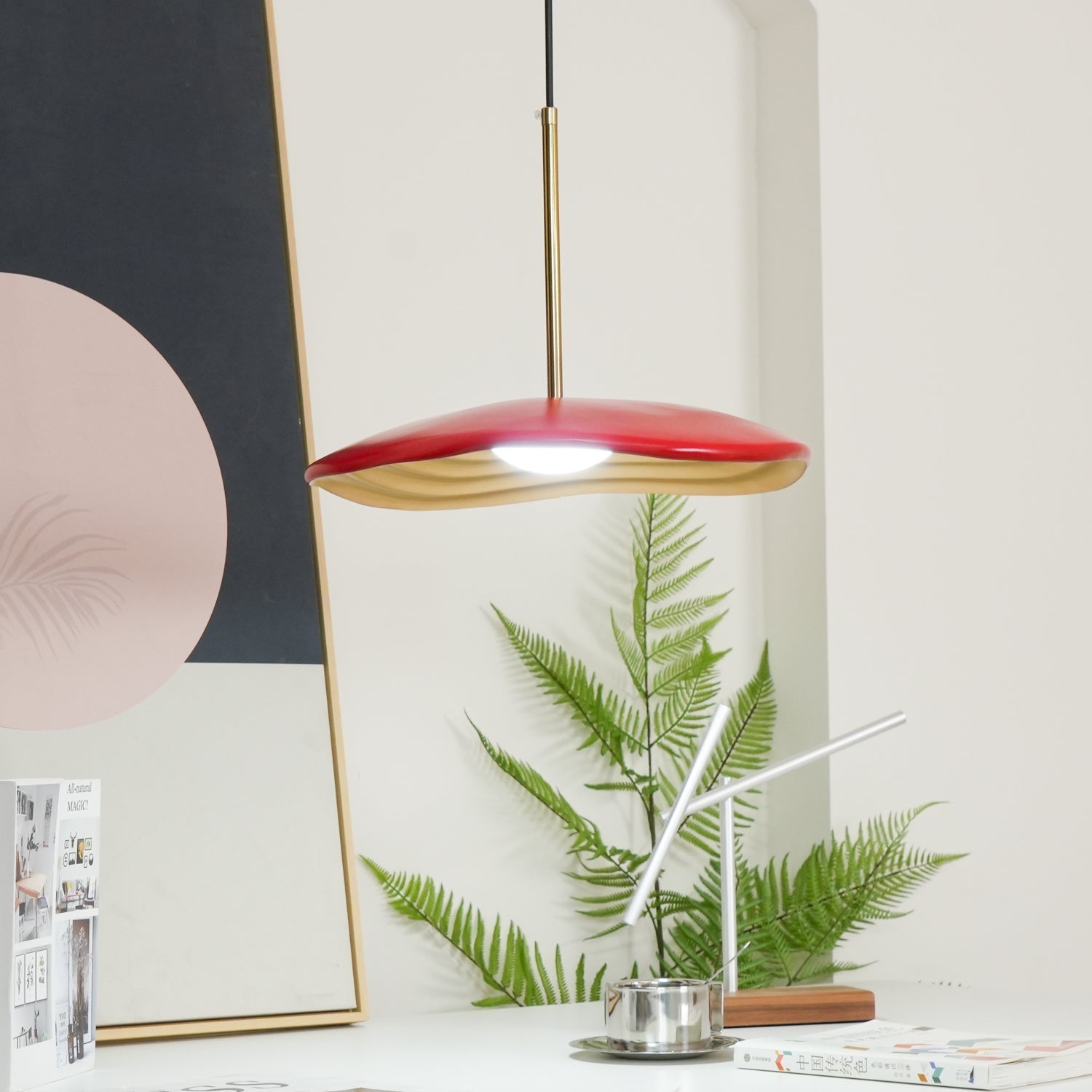 Zynthra Resin Artistic Pendant Lamp-Neutral Decor