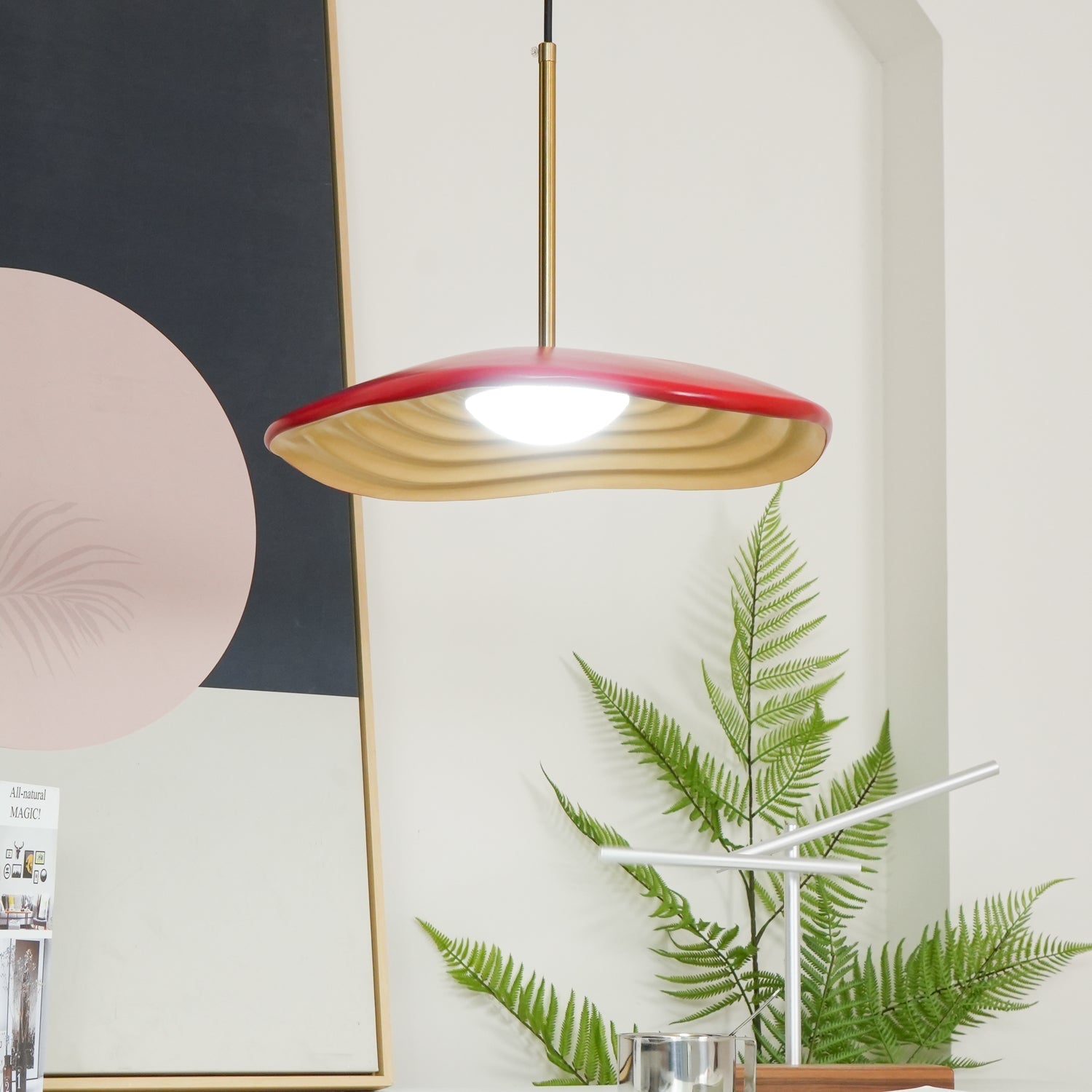 Zynthra Resin Artistic Pendant Lamp-Neutral Decor
