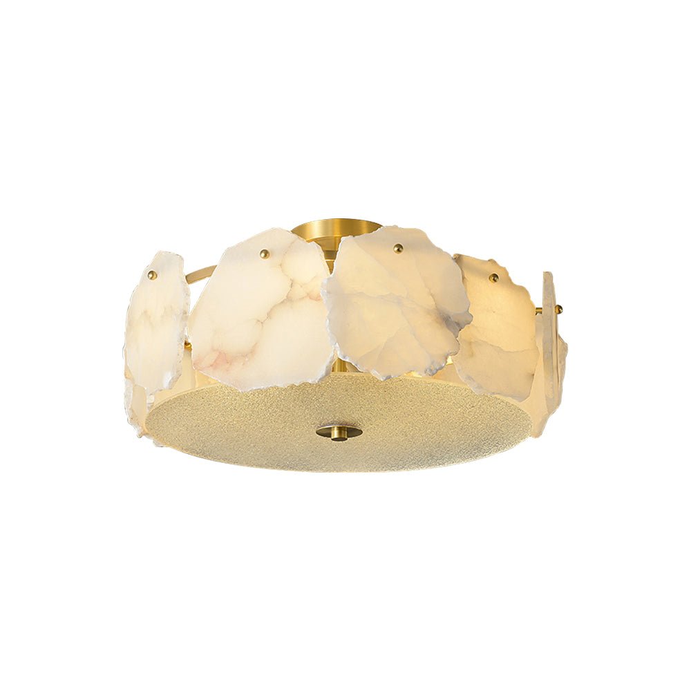 Peld Alabaster Flush Mount Light-Neutral Decor