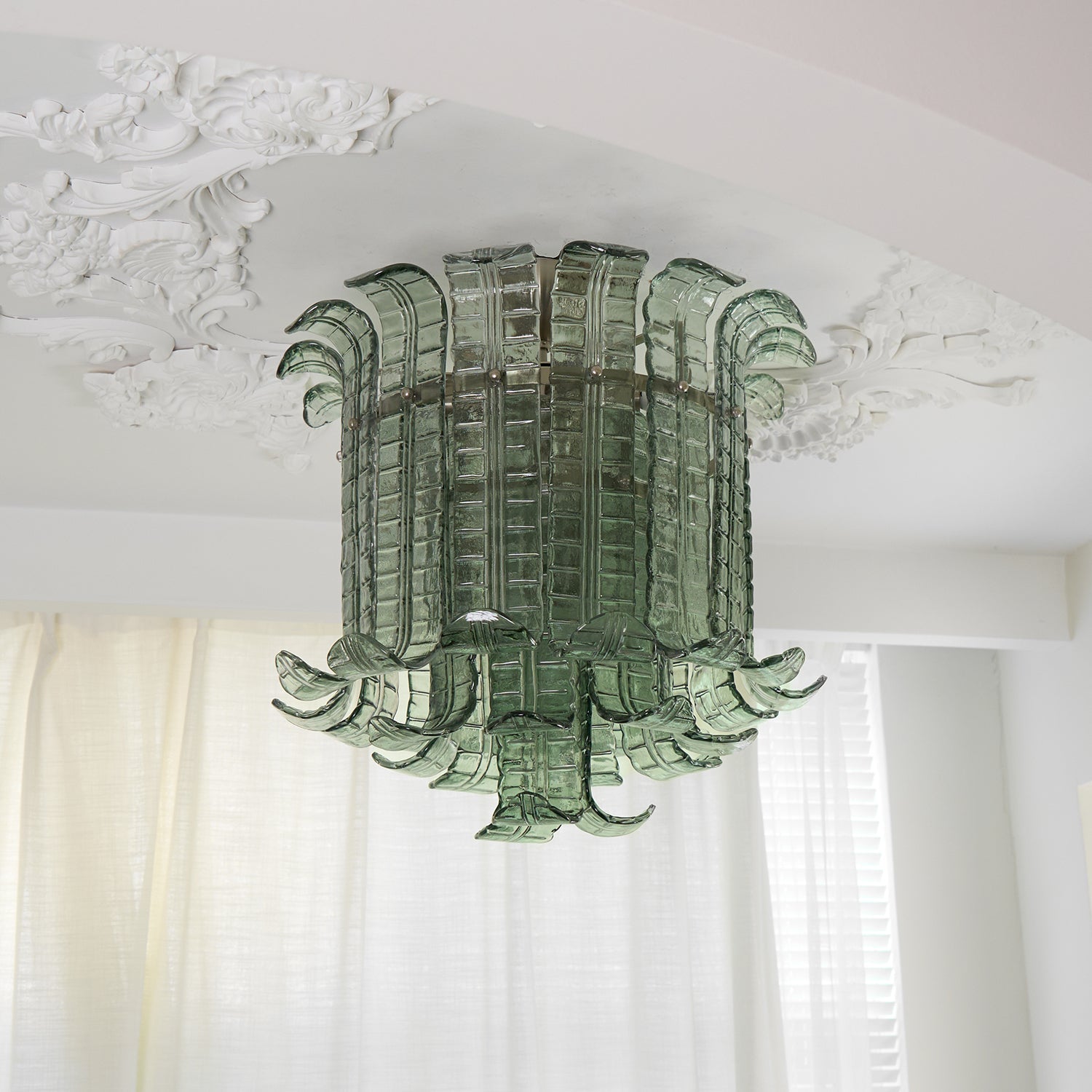 Aurora Ceiling Lamp Murano Glass Petal Vintage-Neutral Decor