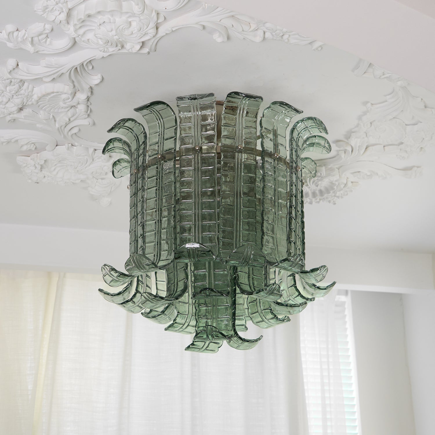 Aurora Ceiling Lamp Murano Glass Petal Vintage-Neutral Decor