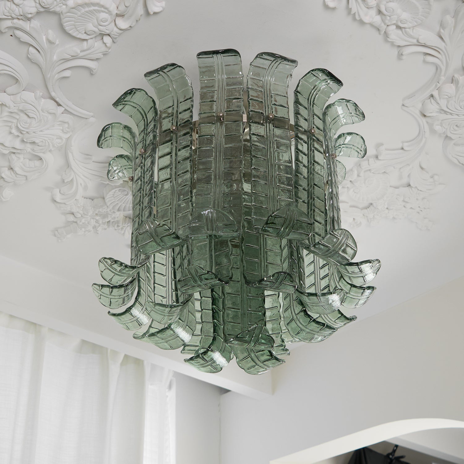 Aurora Ceiling Lamp Murano Glass Petal Vintage-Neutral Decor