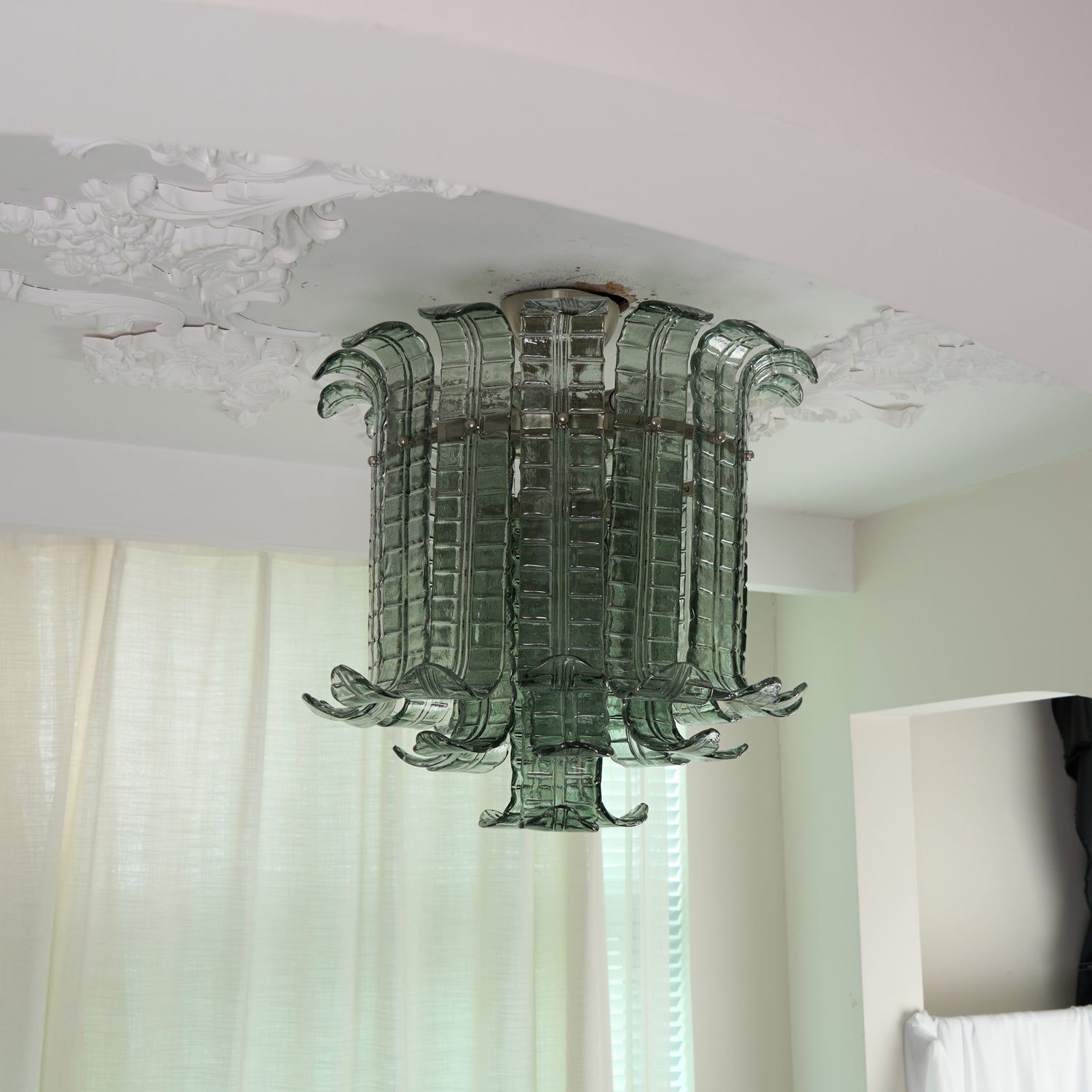 Aurora Ceiling Lamp Murano Glass Petal Vintage-Neutral Decor