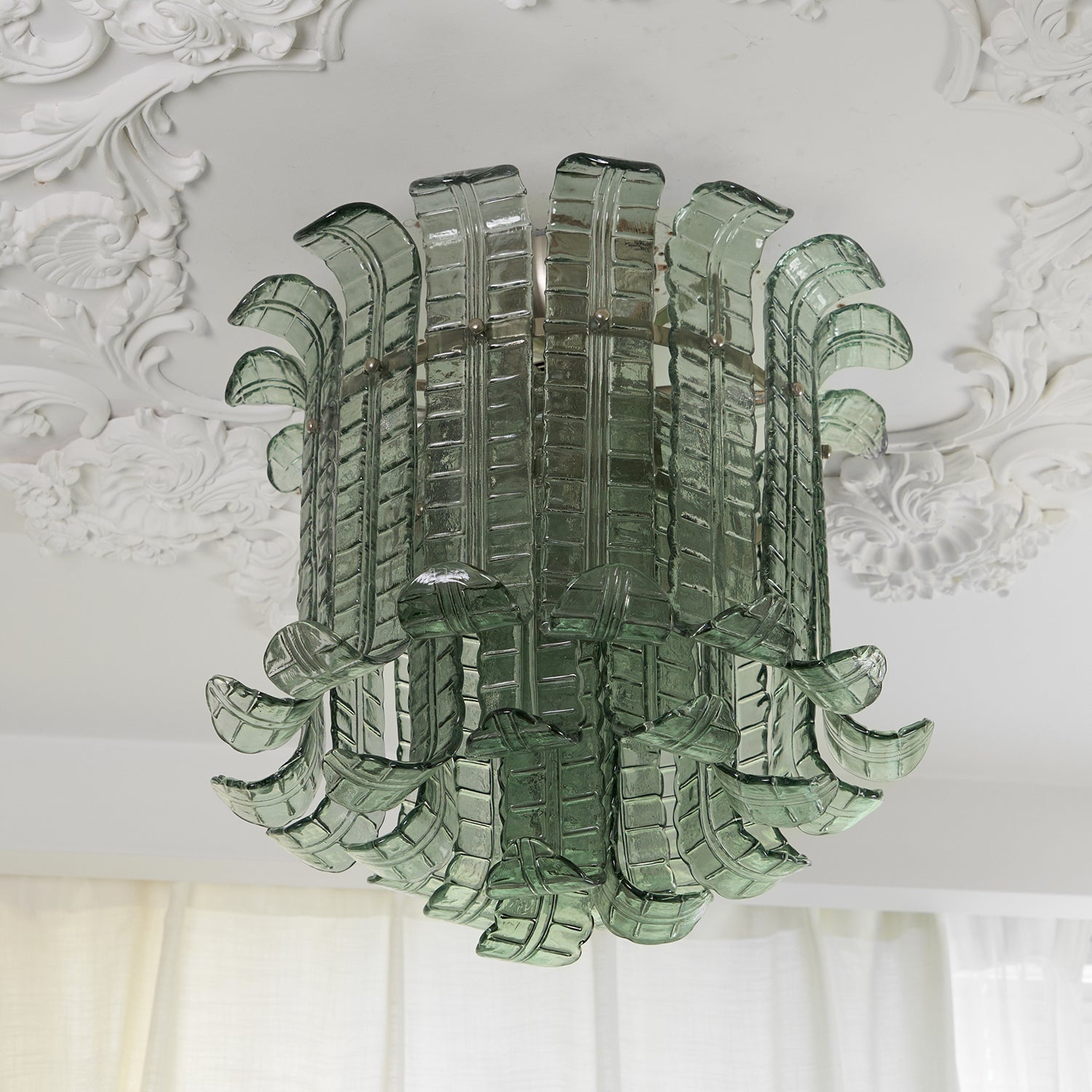 Aurora Ceiling Lamp Murano Glass Petal Vintage-Neutral Decor