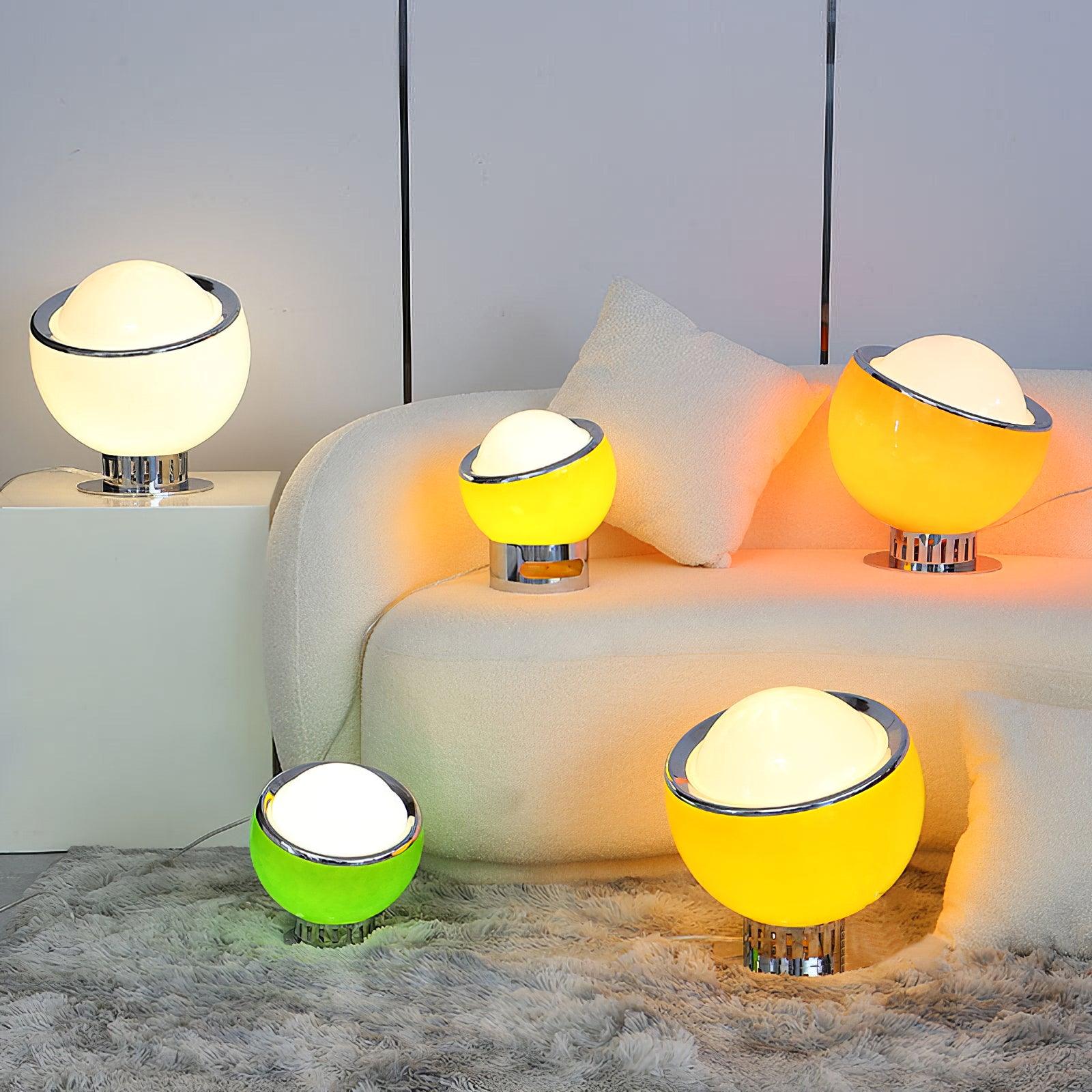 Halonce Steel Futuristic Table Lamp-Neutral Decor