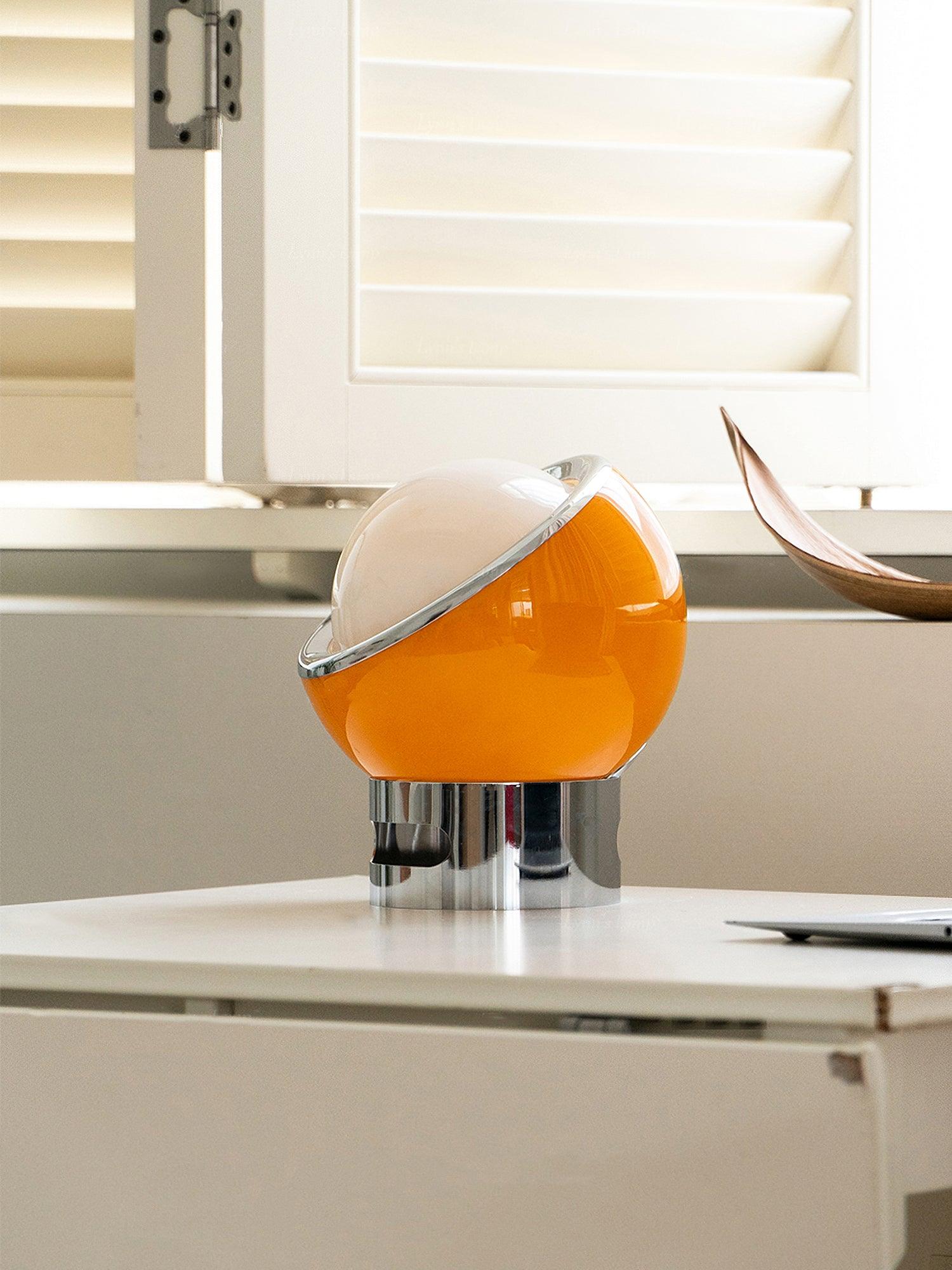 Halonce Steel Futuristic Table Lamp-Neutral Decor