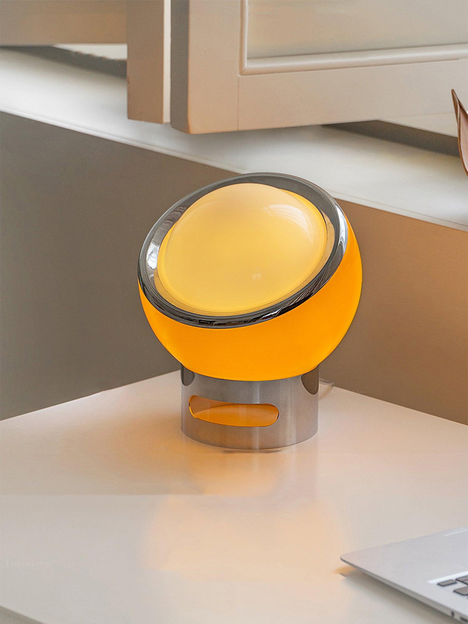 Halonce Steel Futuristic Table Lamp-Neutral Decor