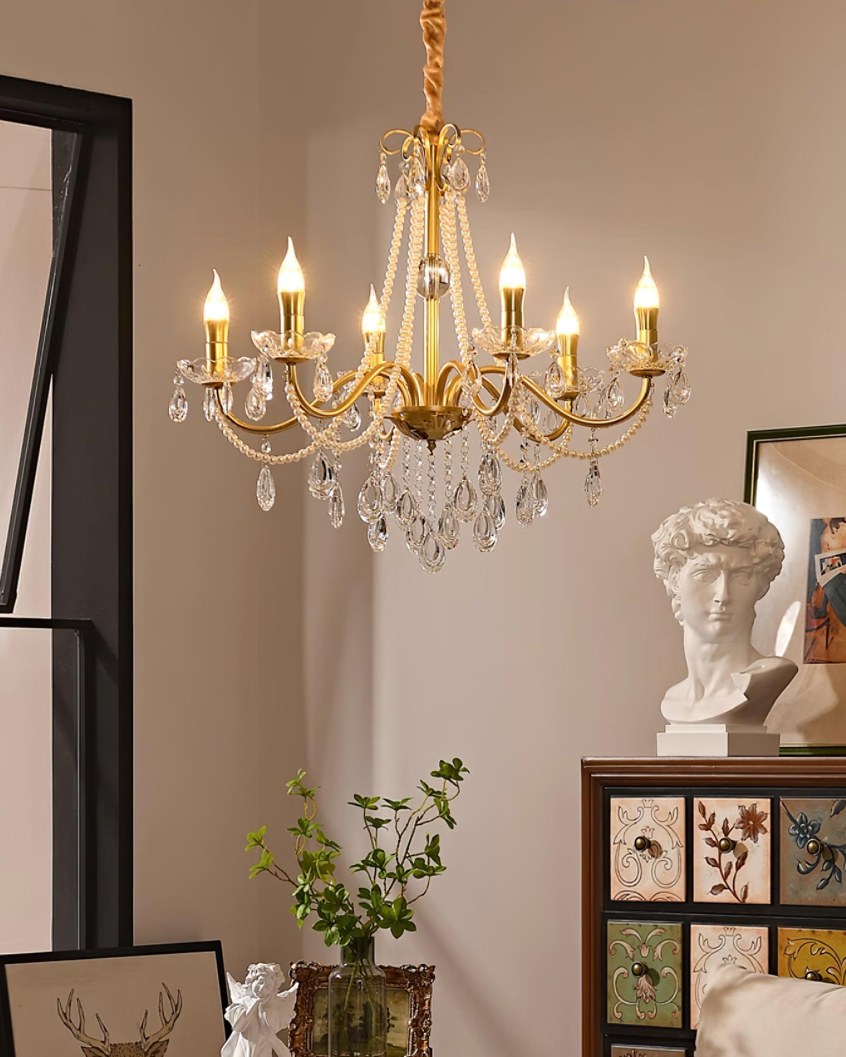 Elysion Gold Crystal Chandelier