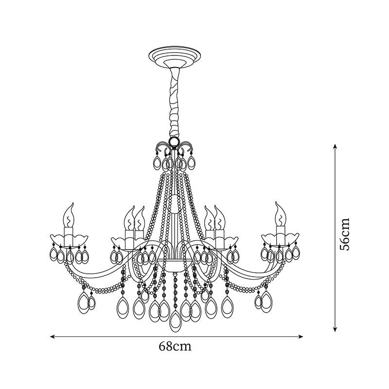 Elysion Gold Crystal Chandelier