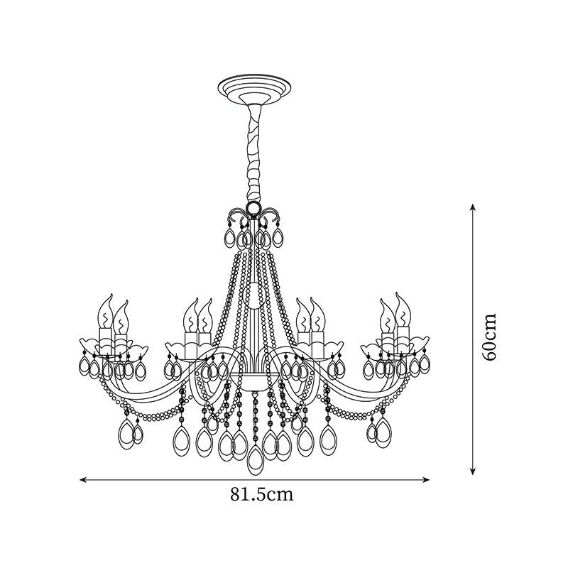 Elysion Gold Crystal Chandelier