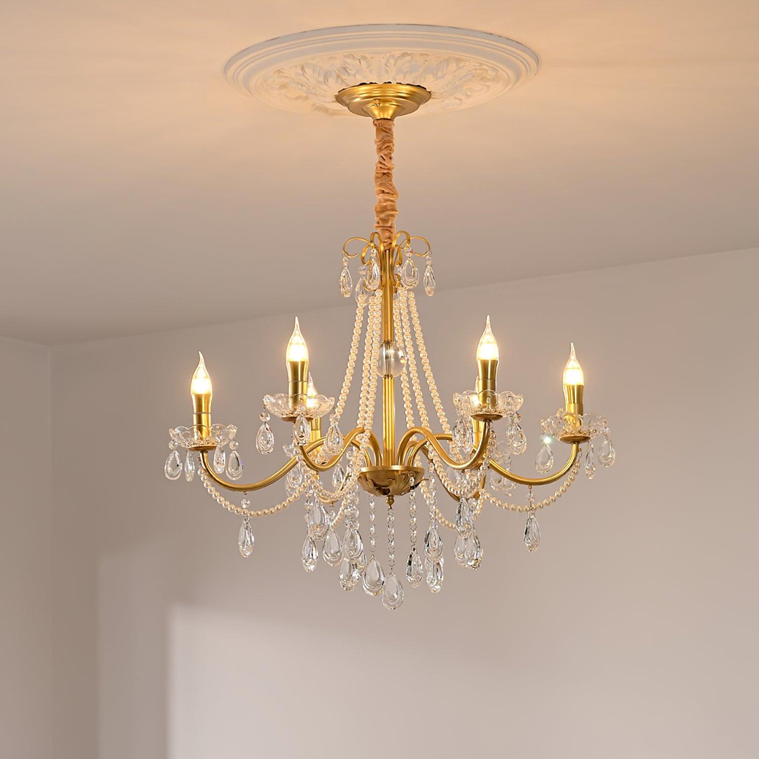 Elysion Gold Crystal Chandelier