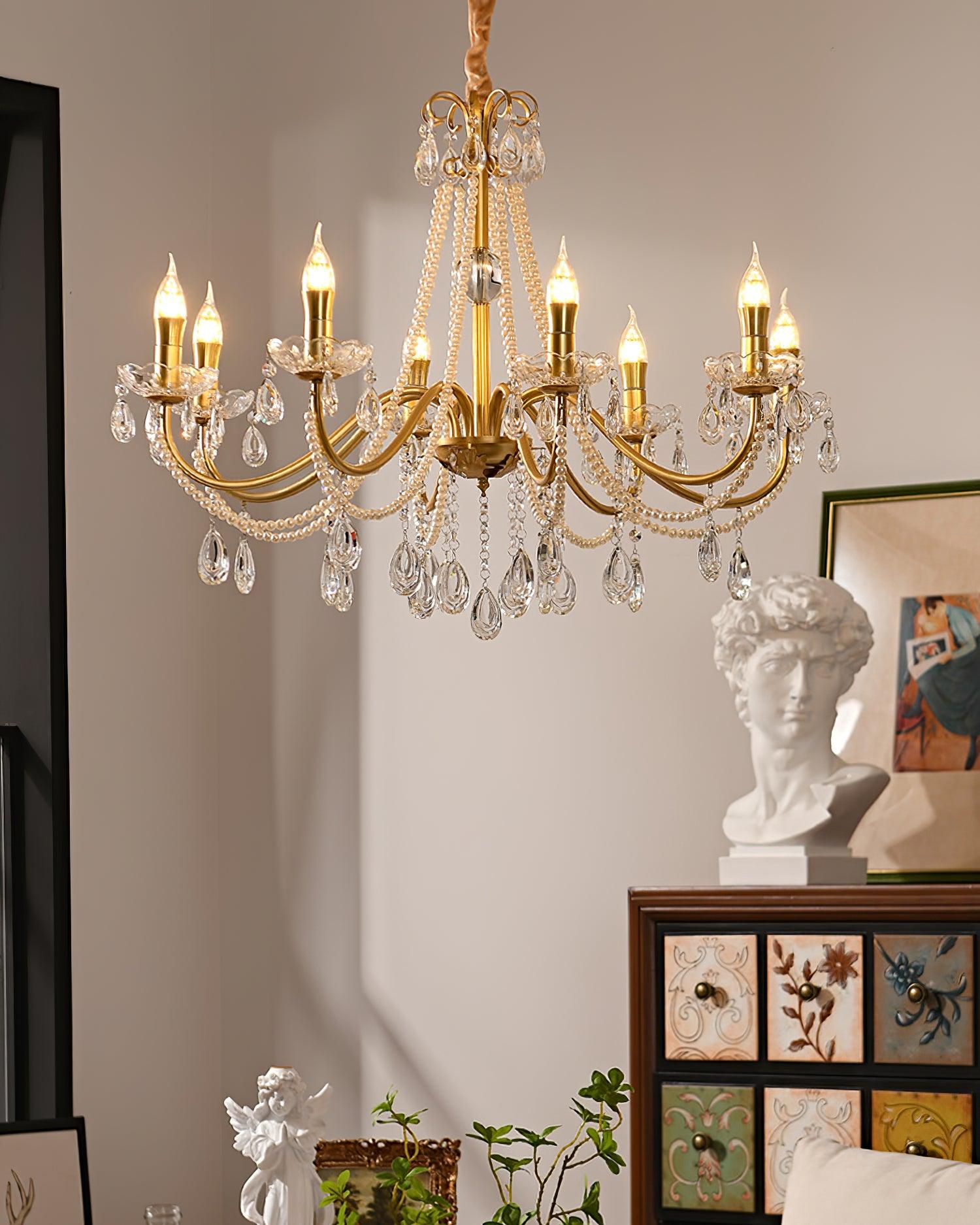 Elysion Gold Crystal Chandelier