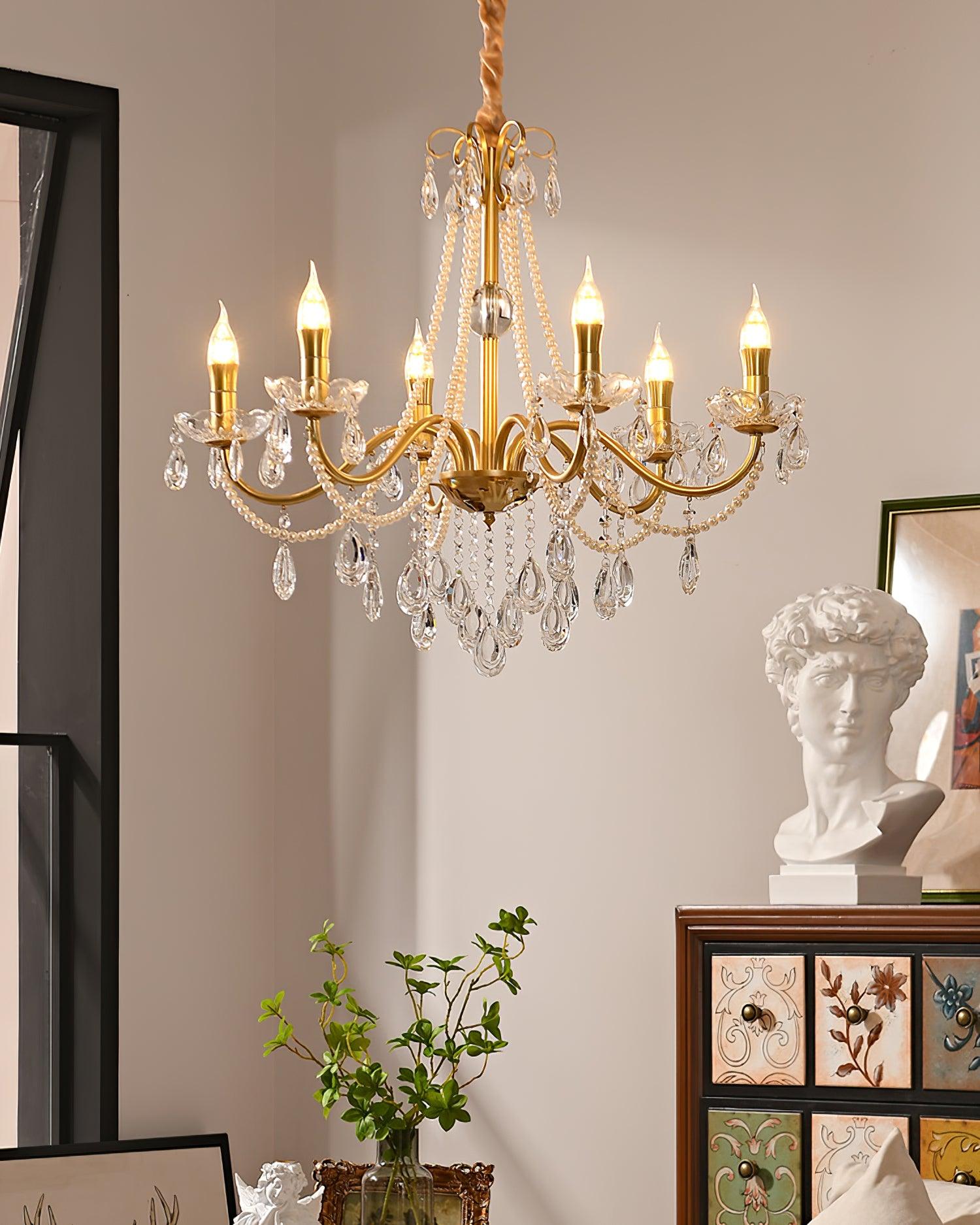 Elysion Gold Crystal Chandelier